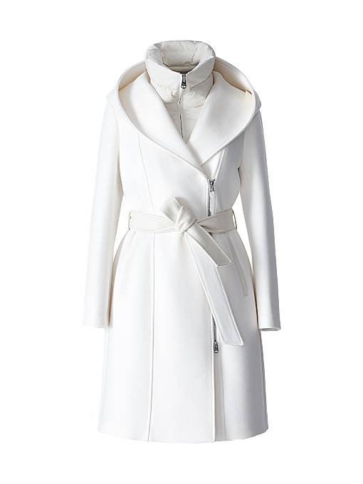dress coat white Belted Trench Coat, Double breasted with statement shoulders Dominic - Men's Ultimate Destination