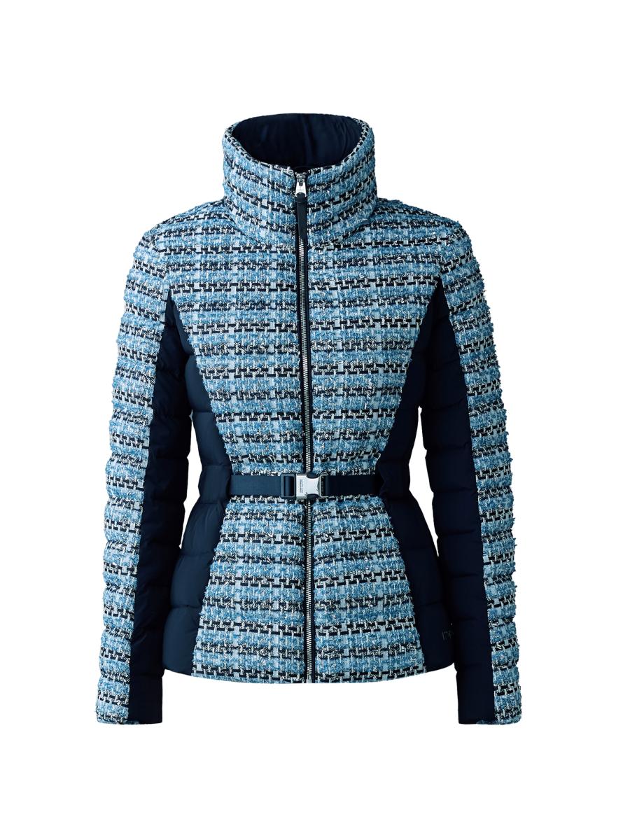 Mackage Evita Mixed Media Tweed Down Jacket | Saks Fifth Avenue