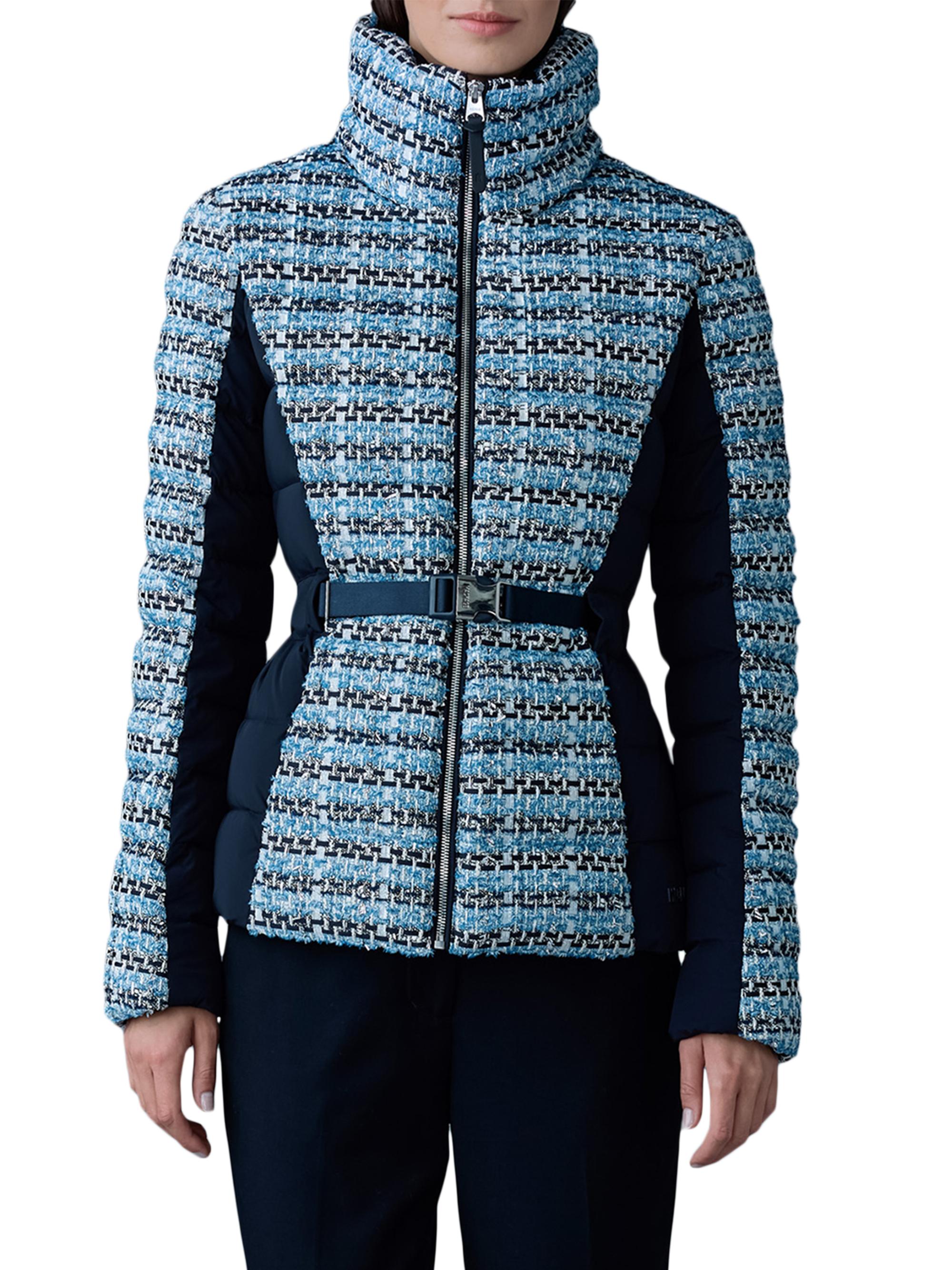 Mackage Evita Mixed Media Tweed Down Jacket | Saks Fifth Avenue