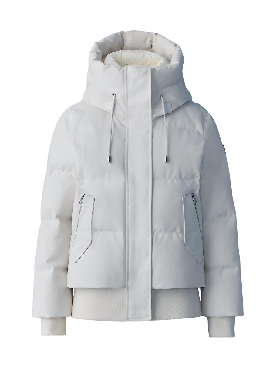 Mackage Women's Nefi Nordic Tech Down Jacket In White