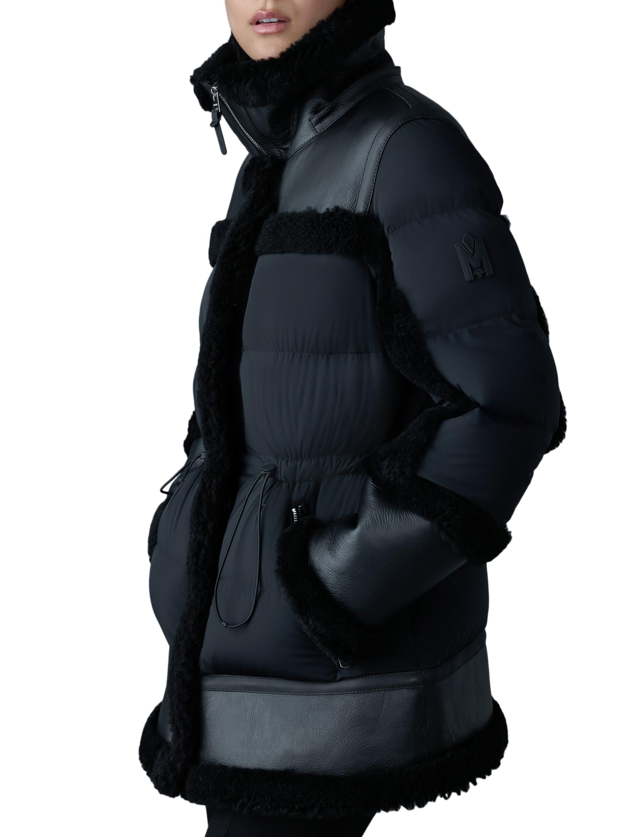 新品未使用✨MACPHEE✨MOUTON JK Mackage Lilibeth Mixed-Media Shearling Down Parka | Saks Fifth Avenue