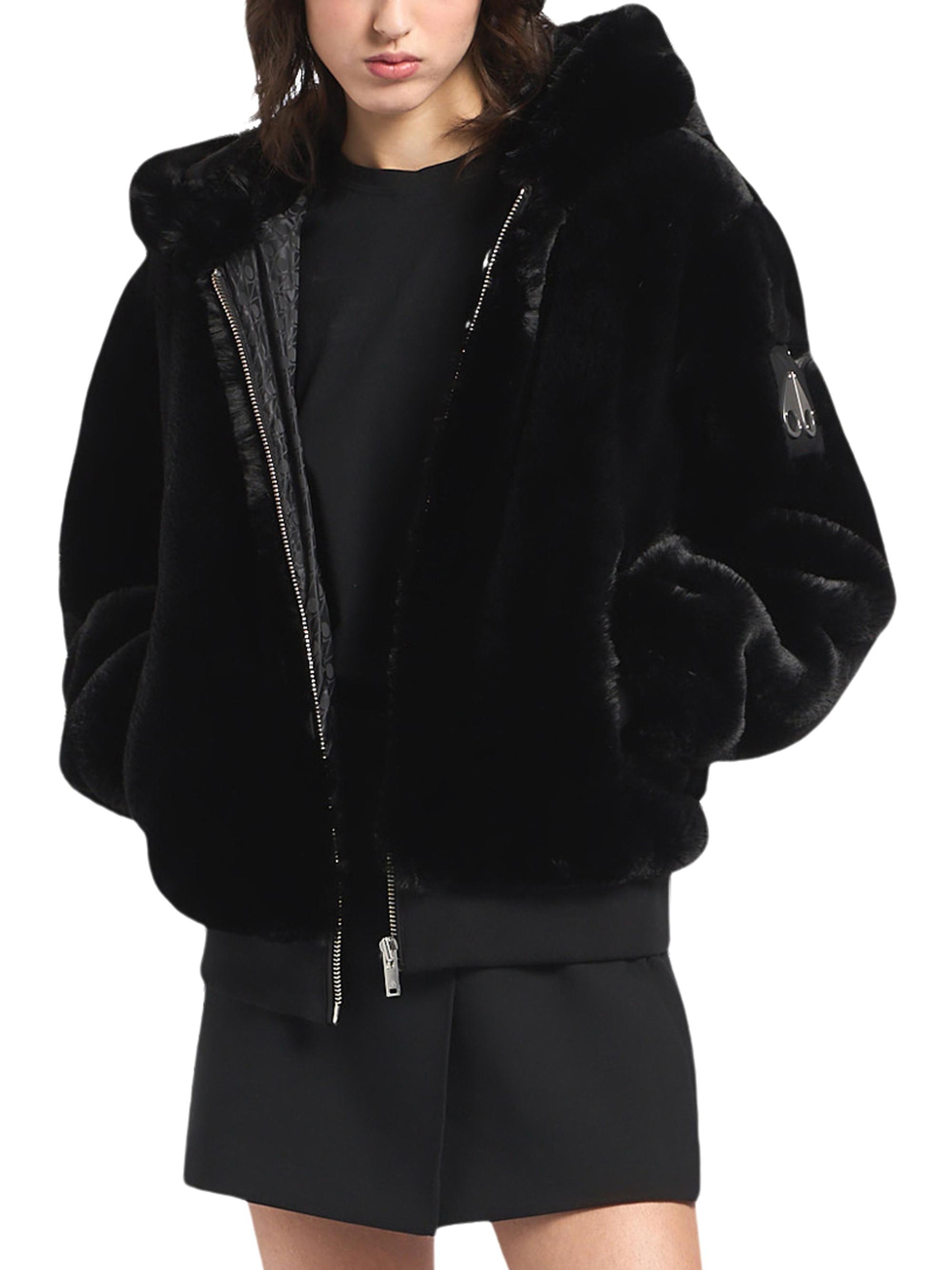 Moose Knuckles Portland Bunny Faux Fur Jacket | Saks Fifth Avenue