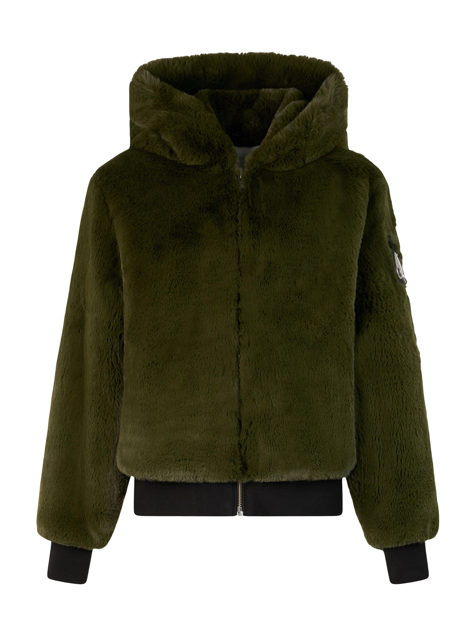Moose Knuckles Women's Portland Bunny Faux Fur Jacket - Moss