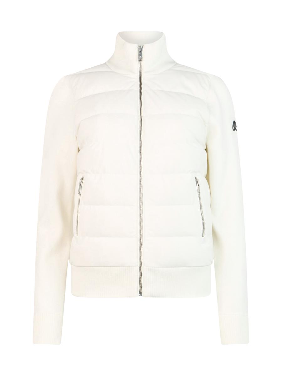 Moose Knuckles Women's Josephine Logo Knit Sweater In Gray