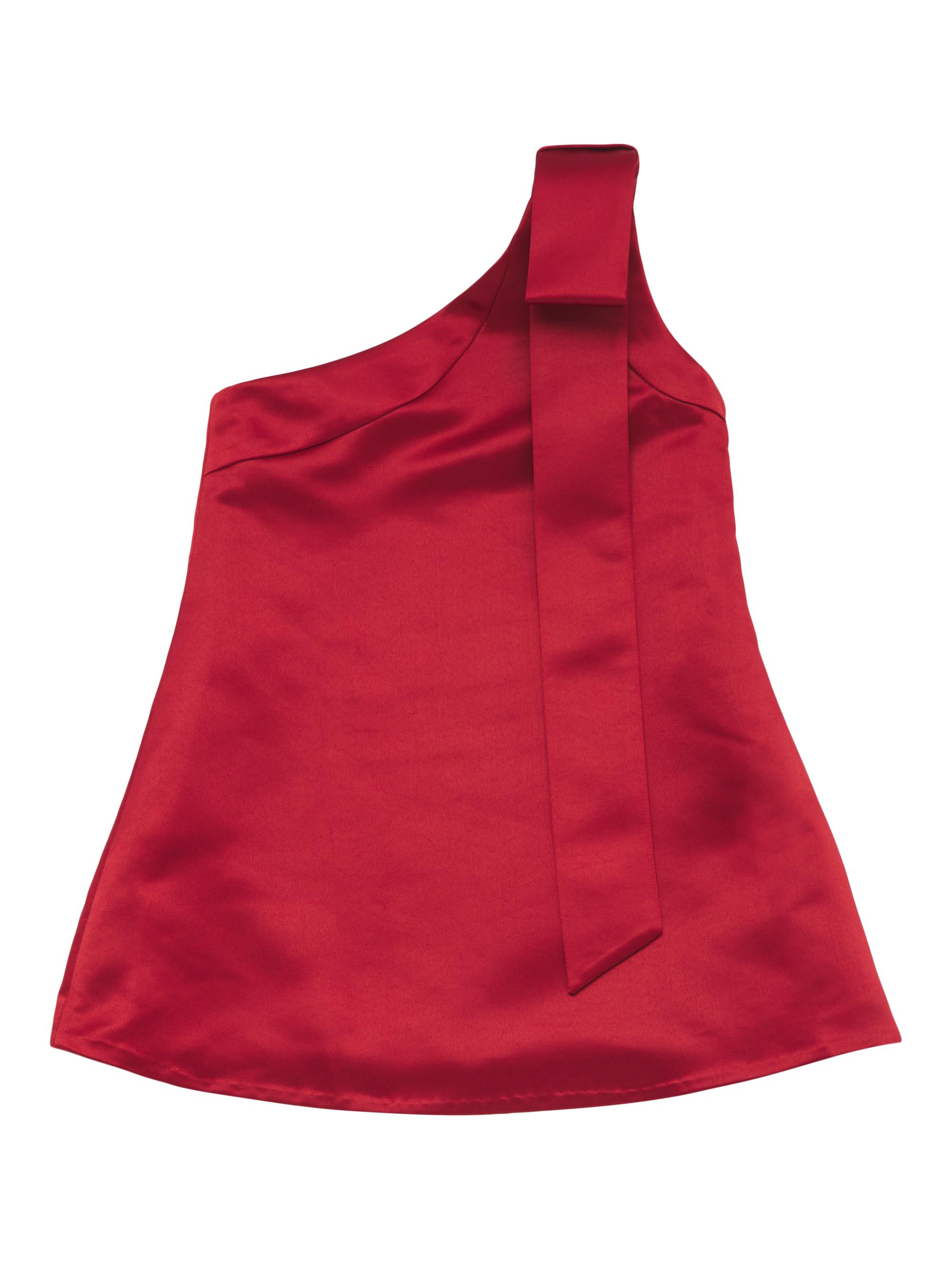 Cult Gaia Little Girl's & Girl's Nathaly One-Shoulder Dress - Merlot