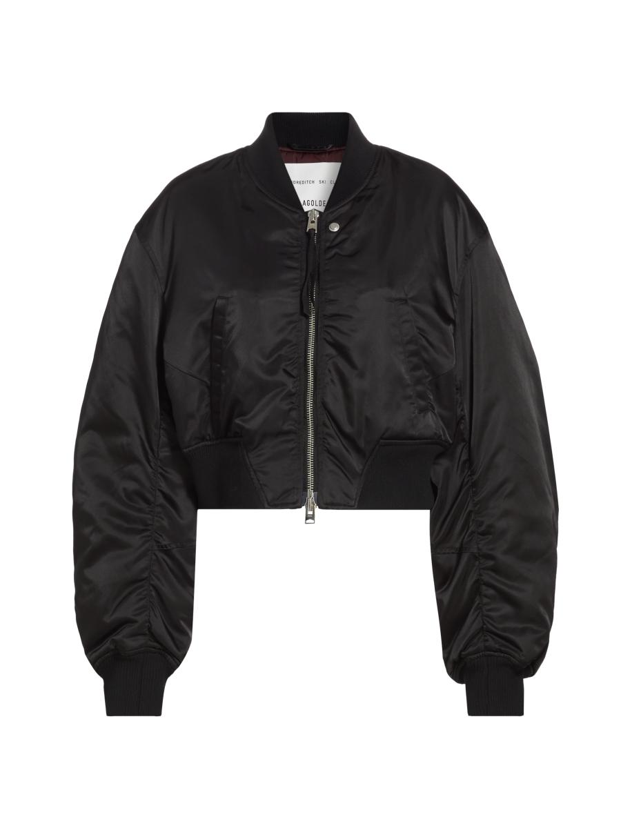 【Agolde】 x Shoreditchスキー Club Tate fauxレザーボンバージ x Shoreditch Ski Club Tate faux leather bomber jacket in