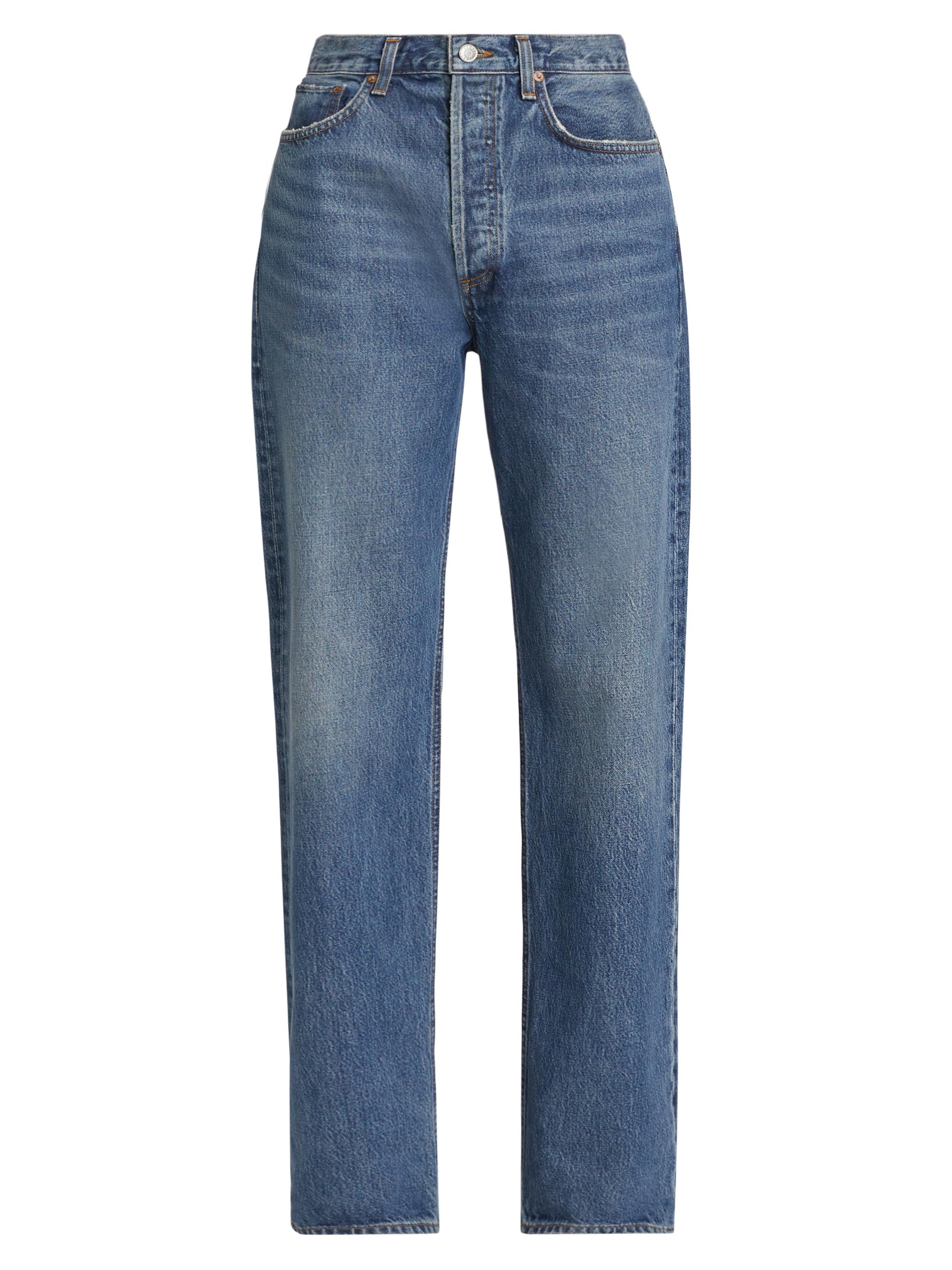 Agolde Women's Kelly High-Rise Straight Jeans - Essence Dark Indigo