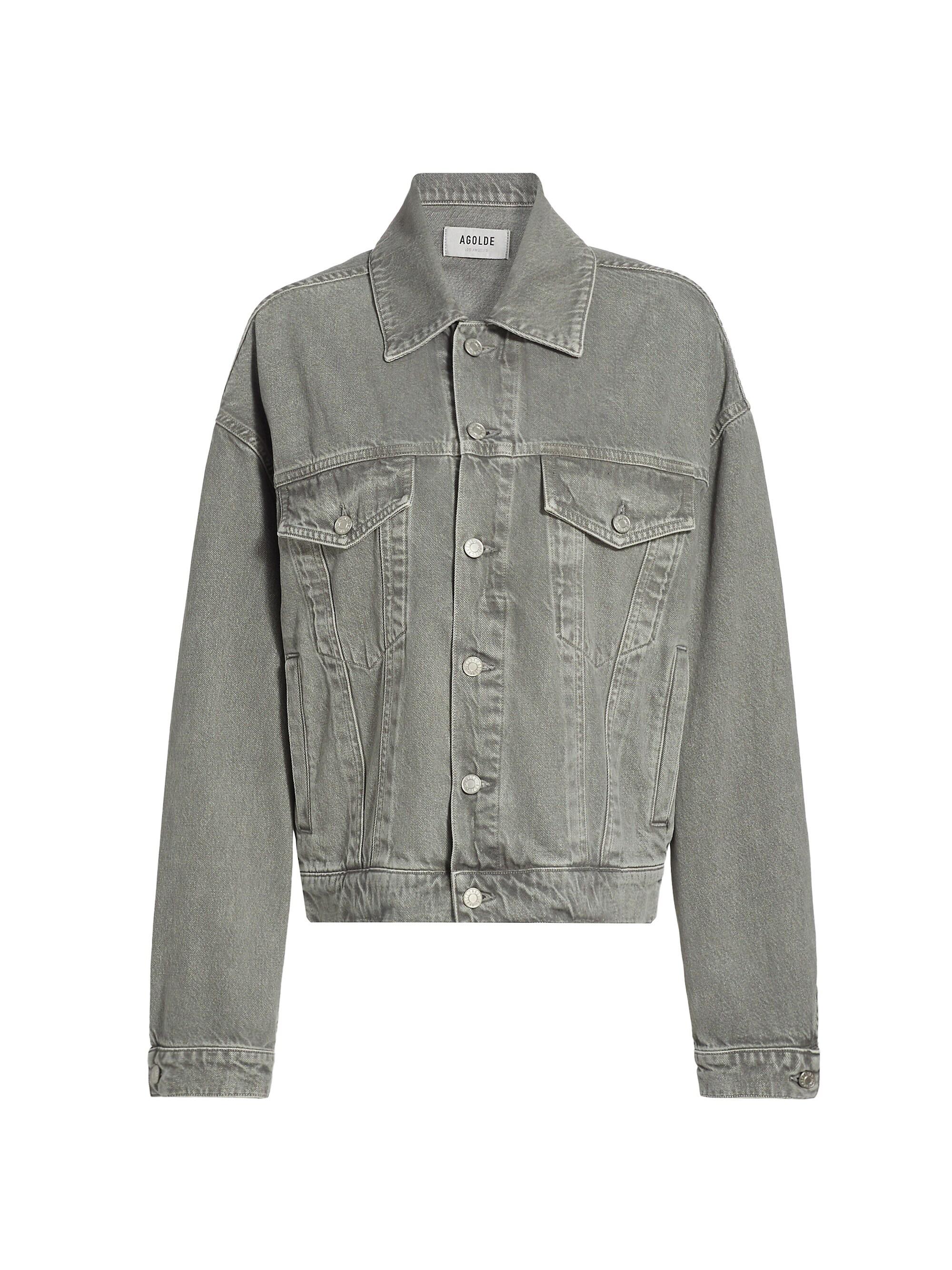Agolde Women's Dalton Balloon Jacket - Dollar Wash Dark Grey