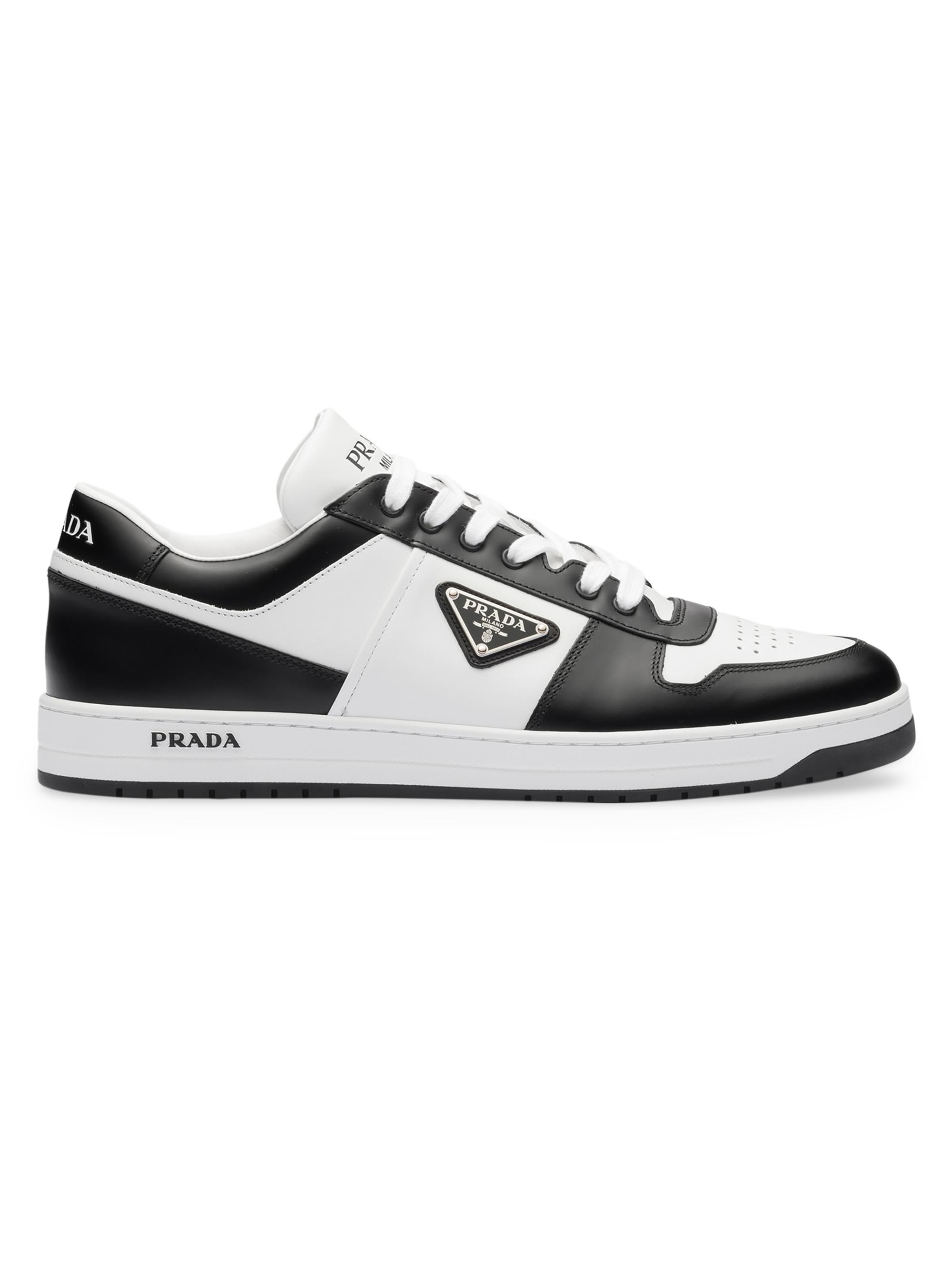 Prada Men's Downtown Leather Sneakers | Saks Fifth Avenue