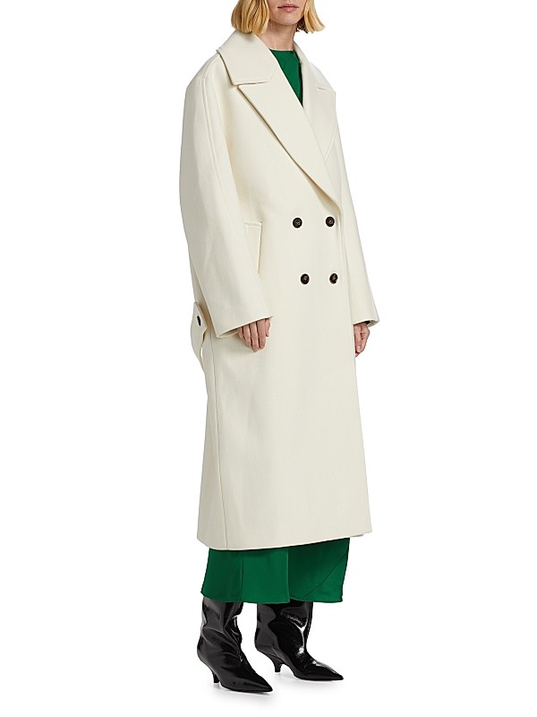 Shop Róhe Oversized Double-Breasted Coat | Saks Fifth Avenue Shop Róhe Oversized Double-Breasted Coat | Saks Fifth Avenue