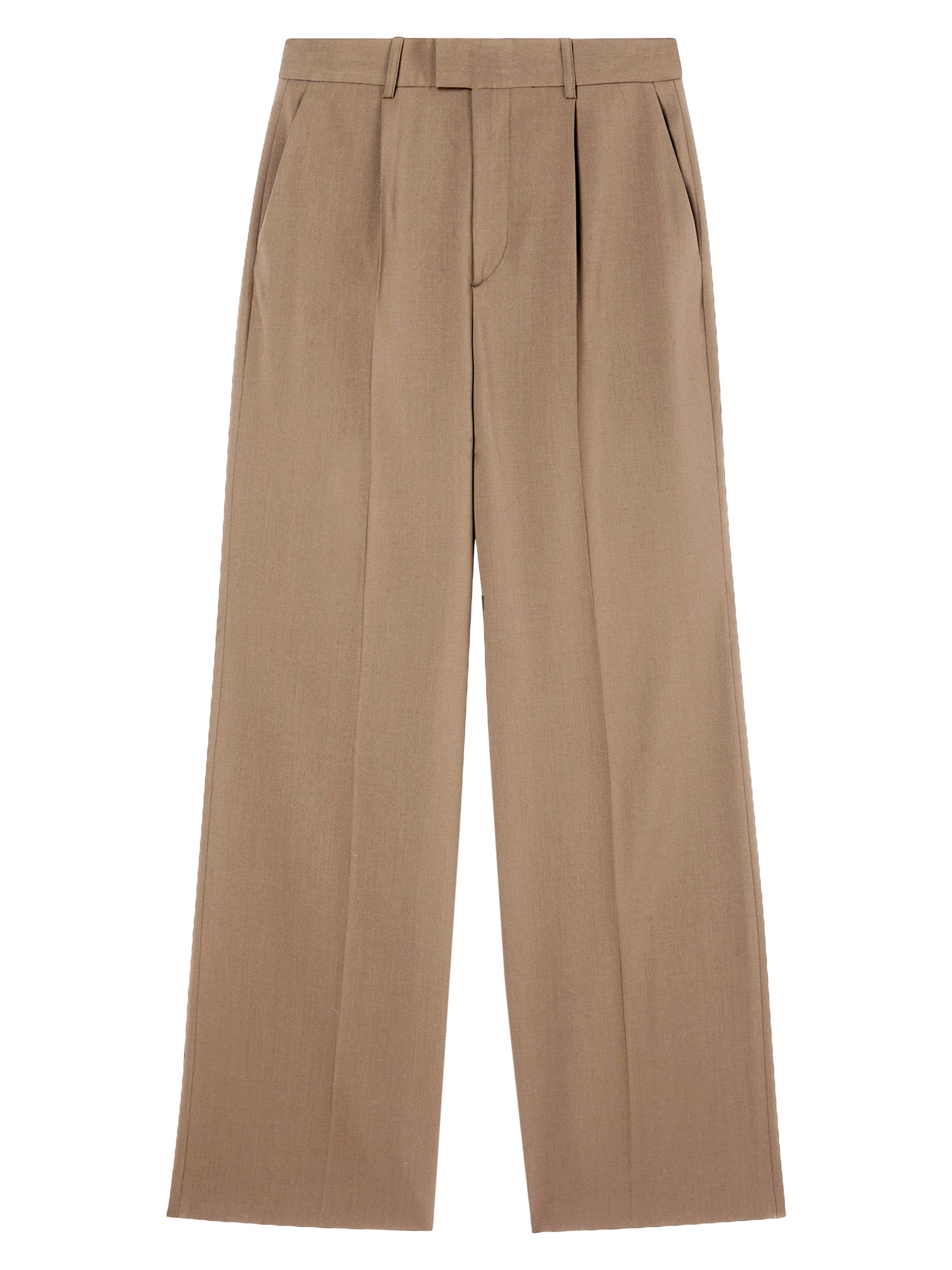 Róhe Women's Relaxed Single-Pleated Trousers - Khaki