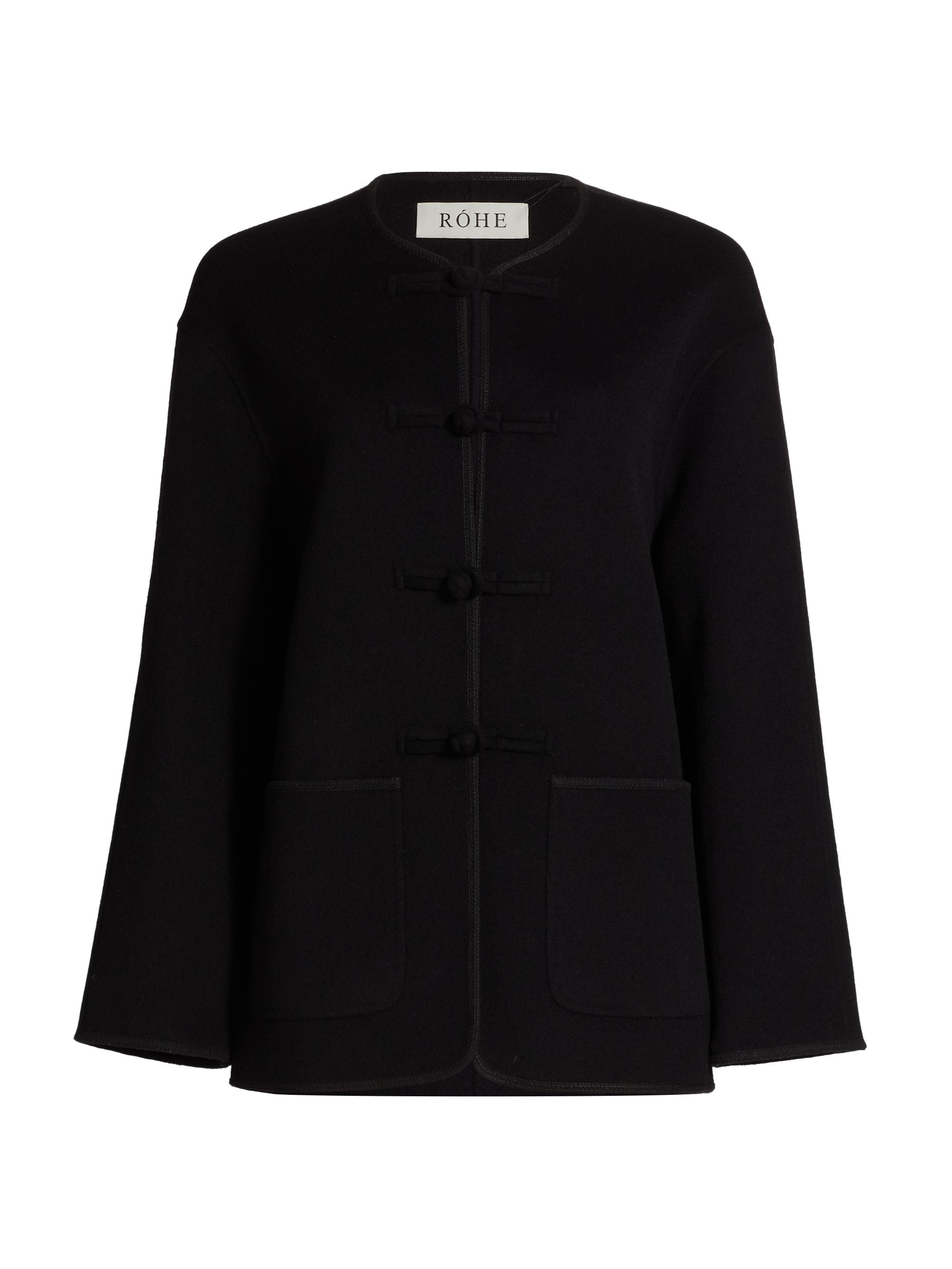 Róhe Women's Double-Face Traditional Jacket - Black