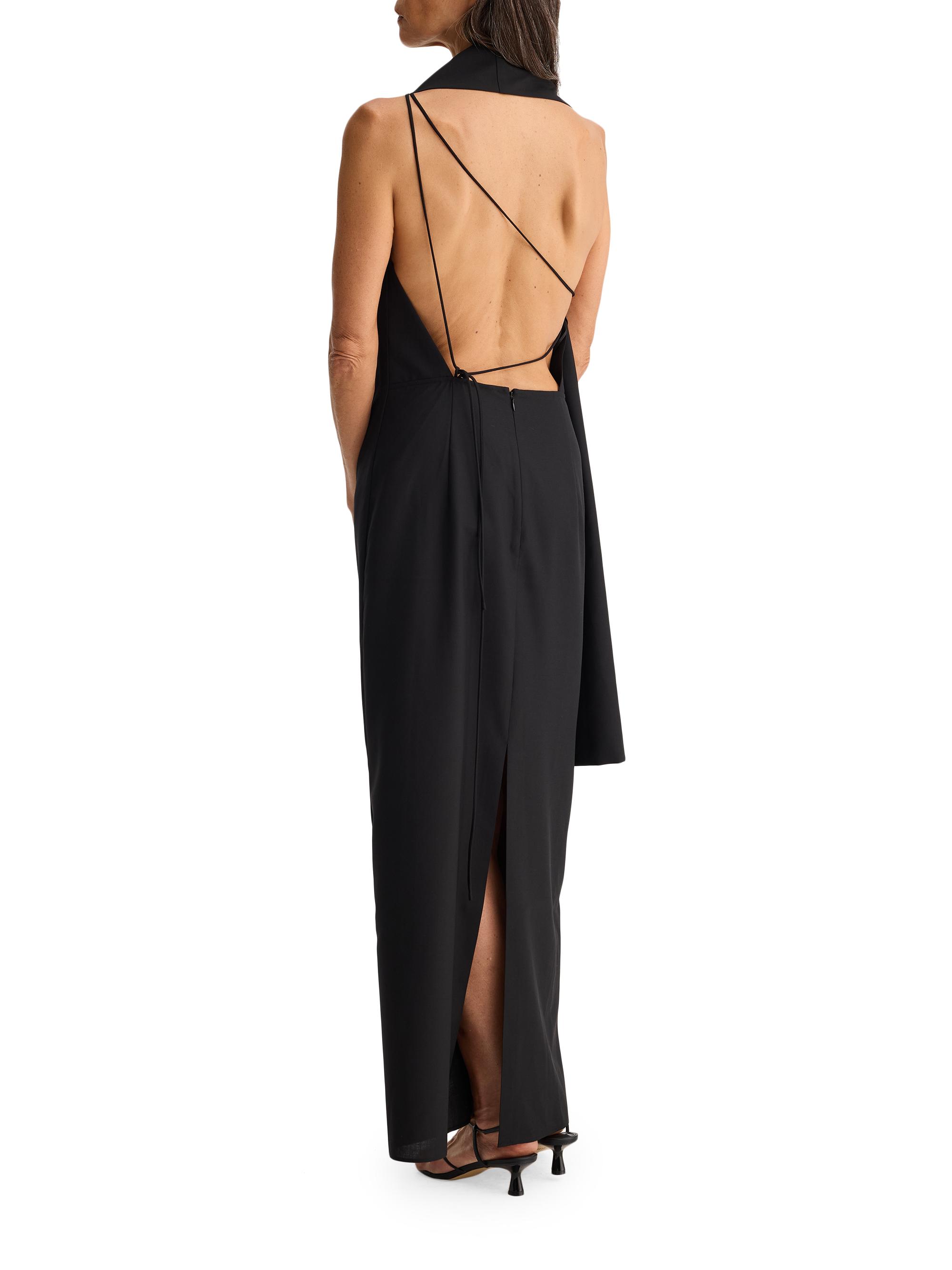 Scarf Open Back Dress