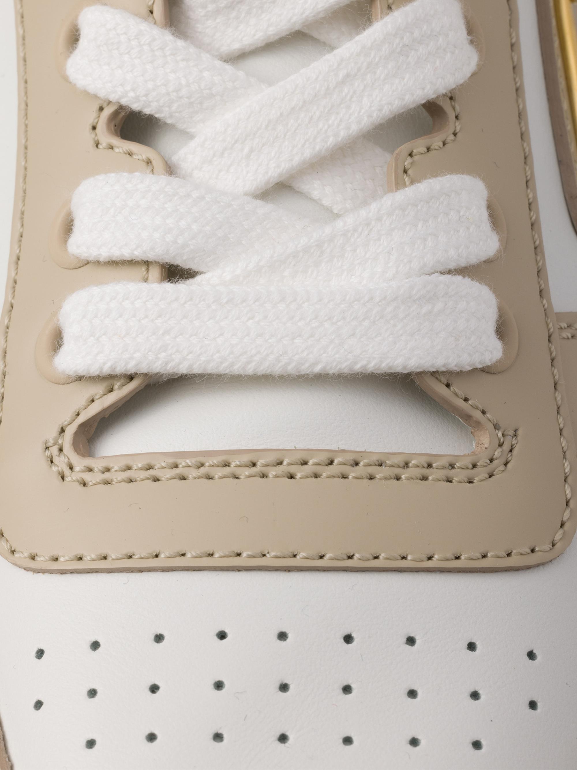 Prada Downtown Bold Leather Sneakers | Saks Fifth Avenue