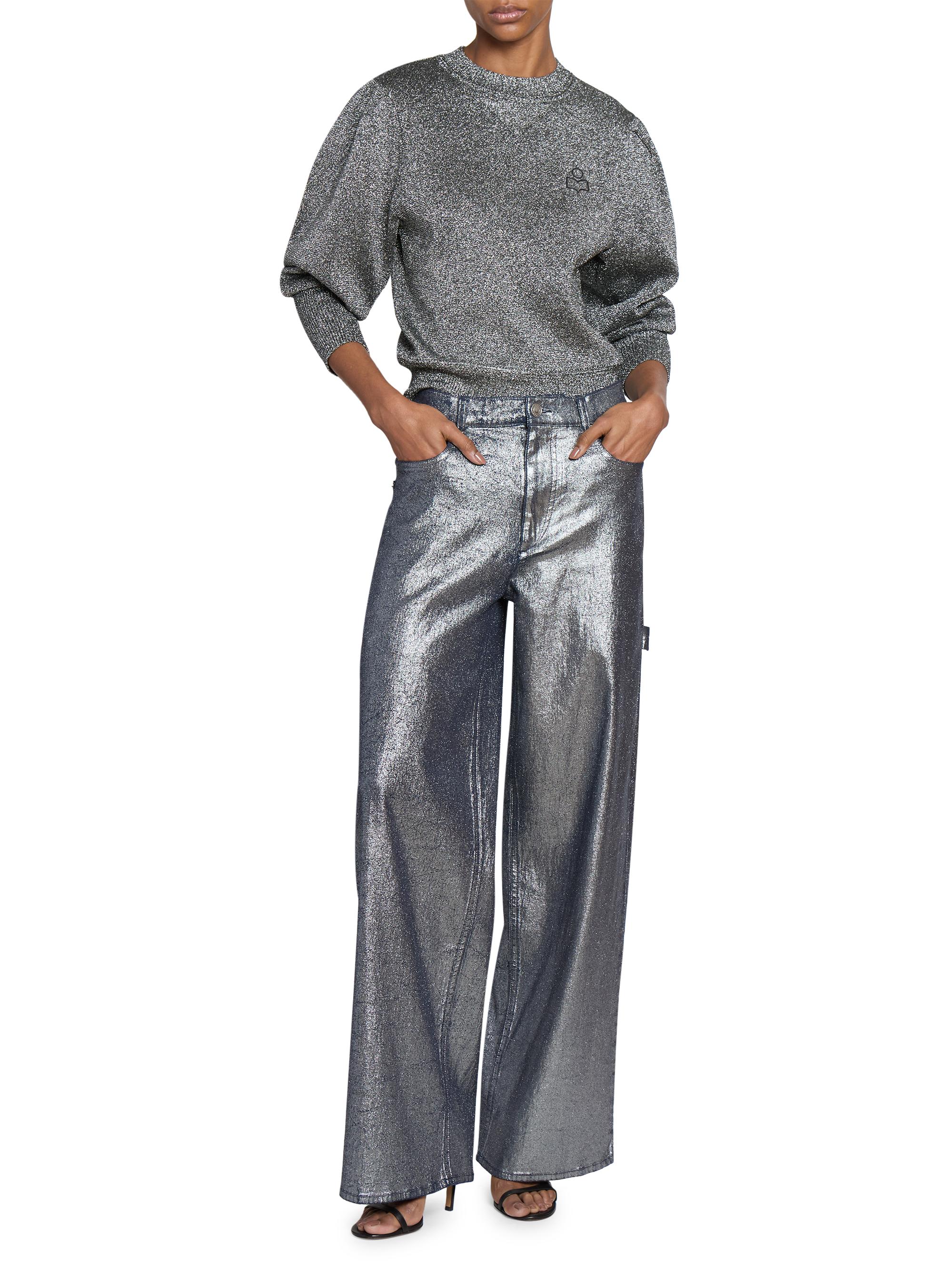 ISABEL MARANT ETOILE メタリック シルバー ナイロンパーカー Isabel