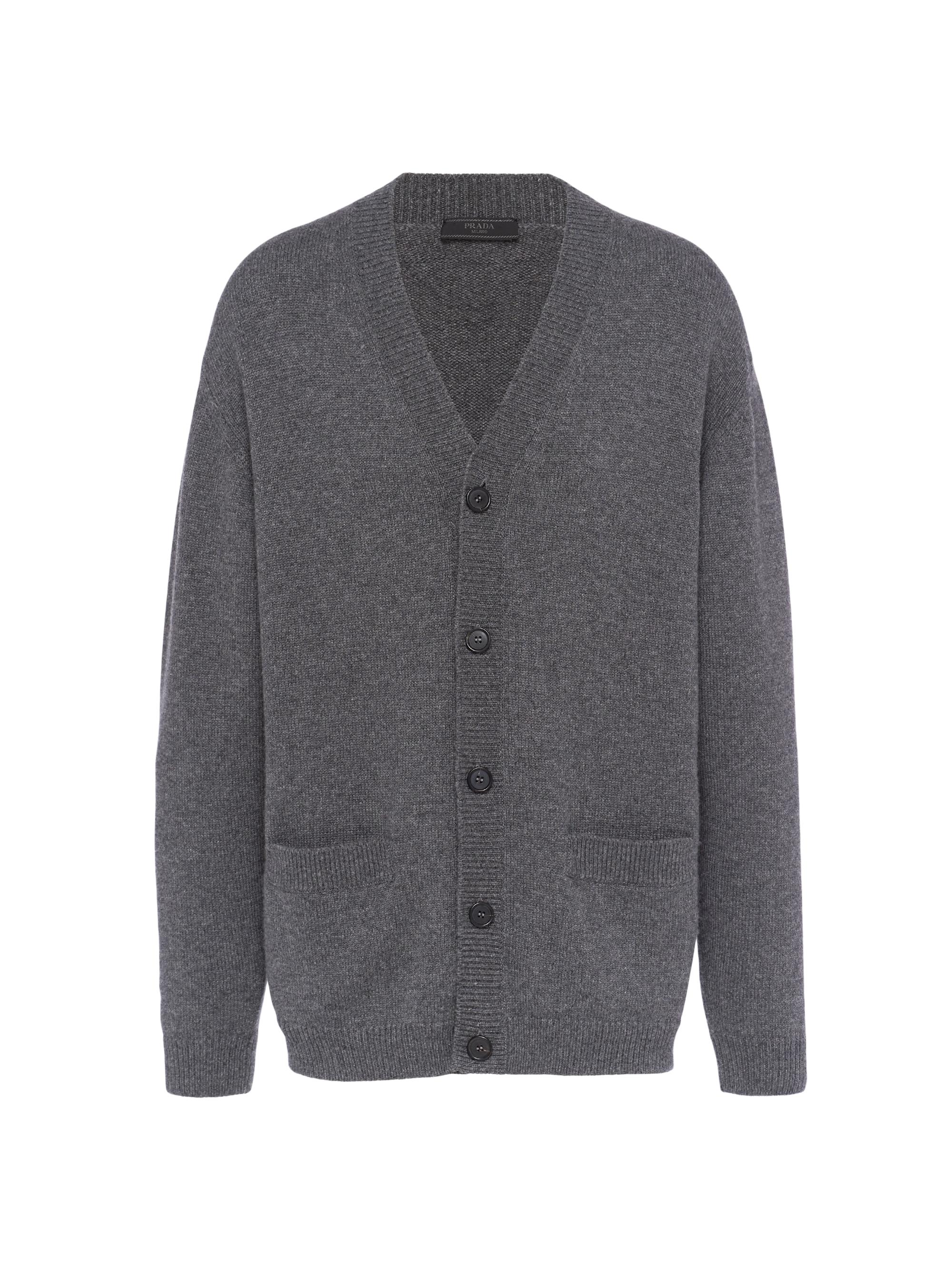Prada Men's Cashmere Cardigan - Grey