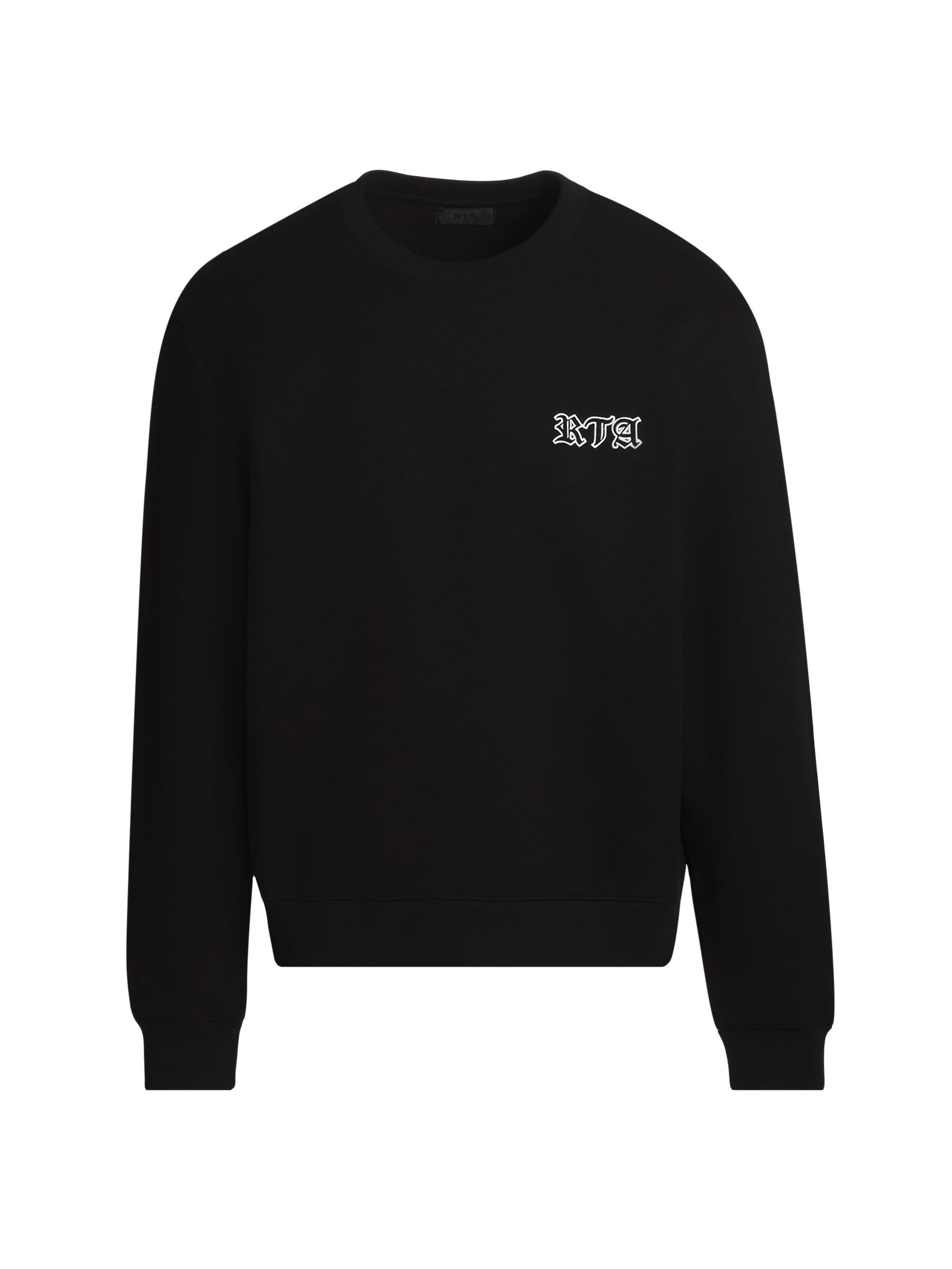 RTA Men's Charles Gothic Crewneck Sweatshirt - Black Gothic