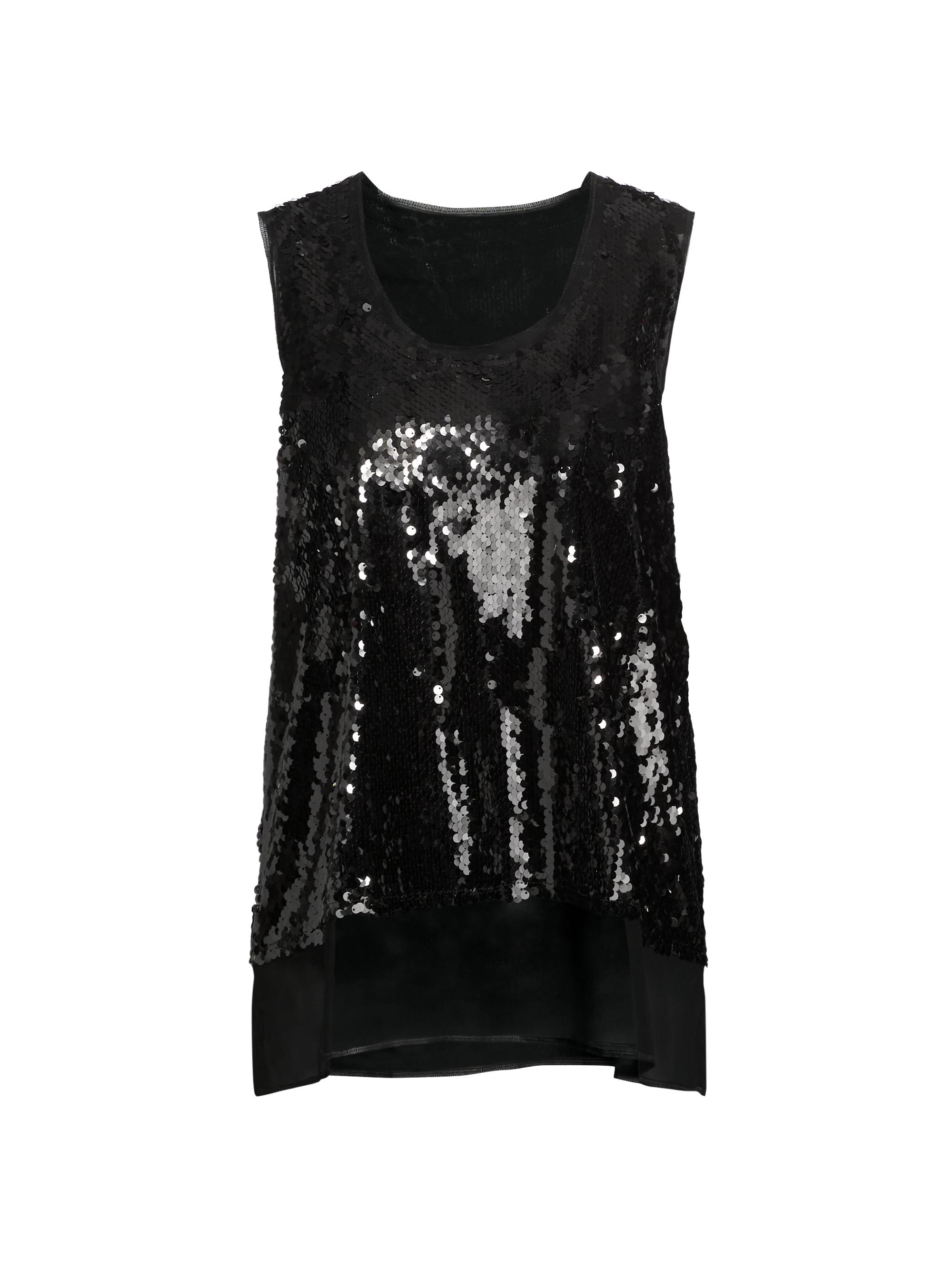 Comme des Garçons Women's Sequin Tank Top - Black