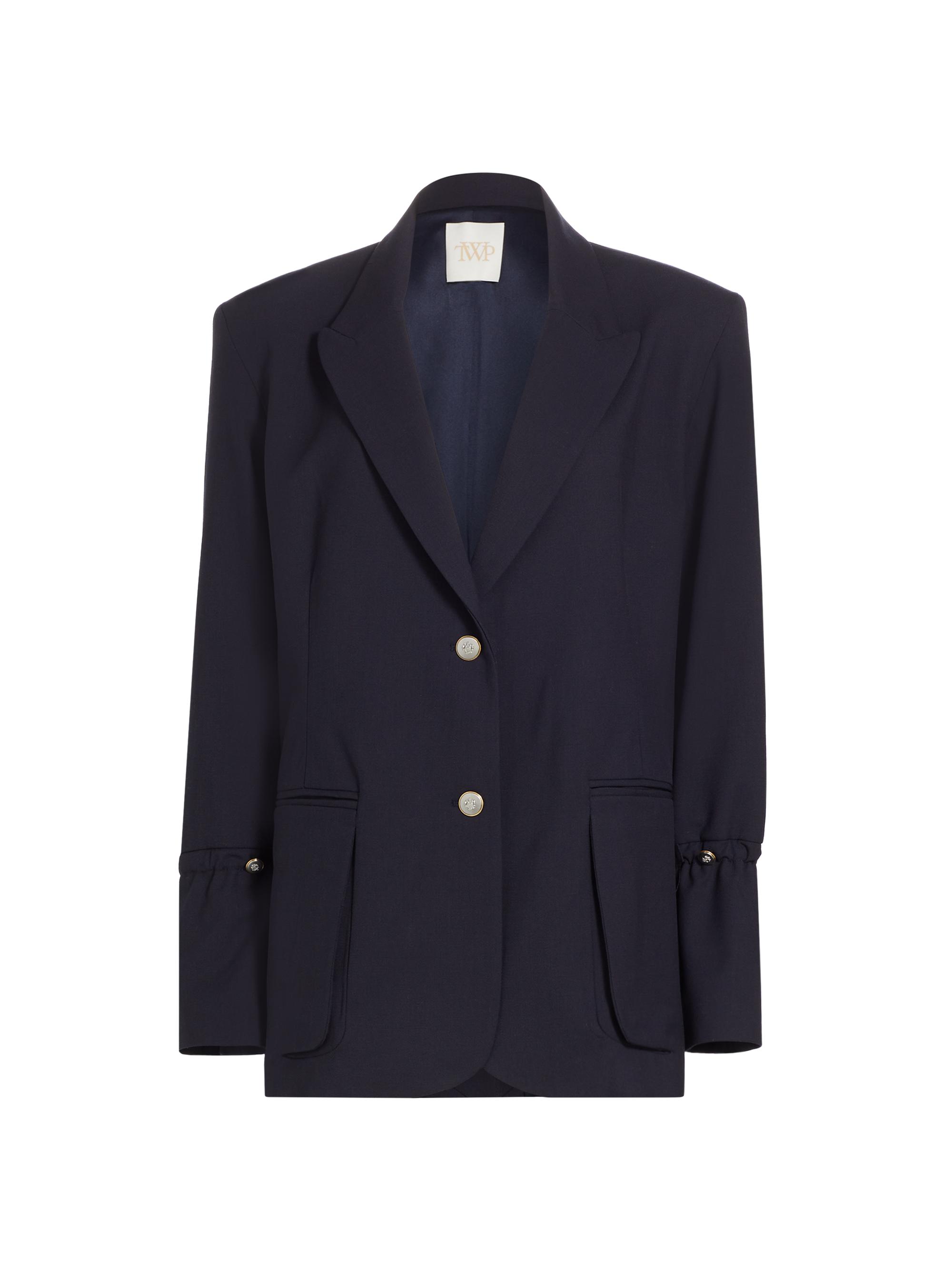 TWP Women's Mo Wool-Blend Blazer - Midnight