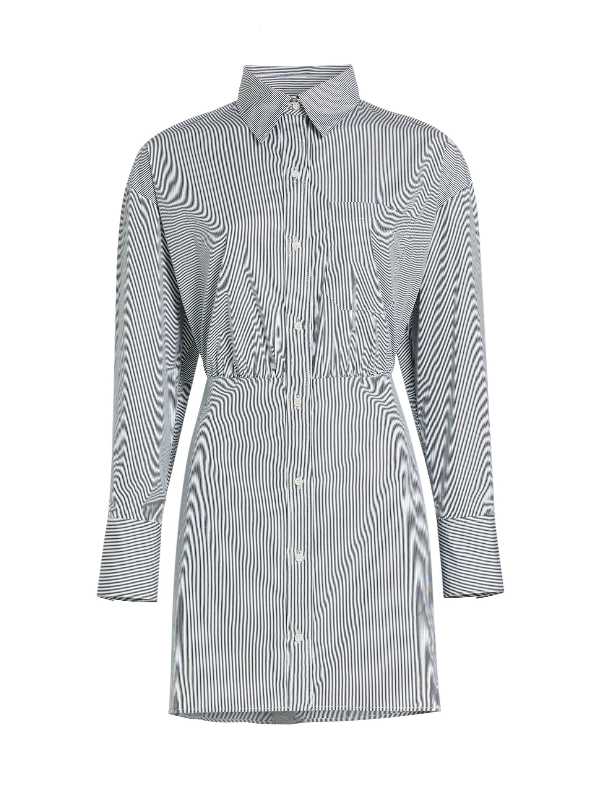 TWP Women's Devon Mini Shirtdress - White Hunter Green