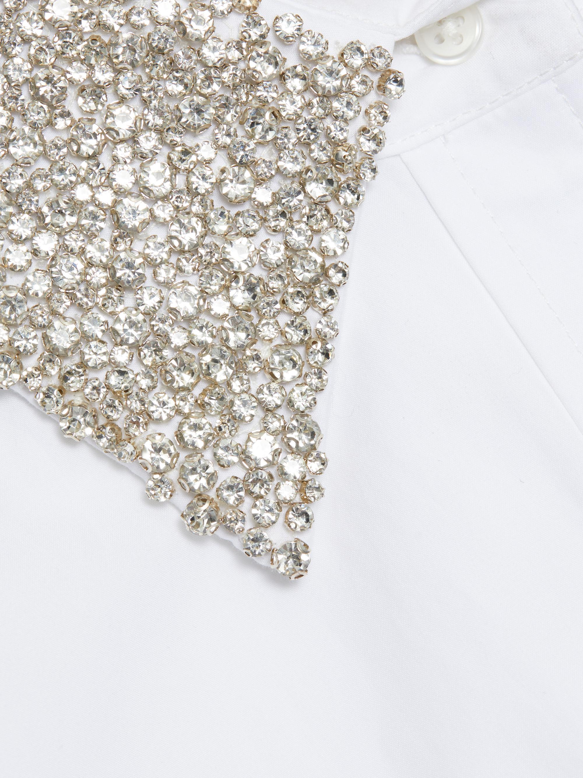 トップス M me eme Big collar bijou shirt blouse TWP Big Joe Cotton Embellished Collar Shirt | Saks Fifth Avenue