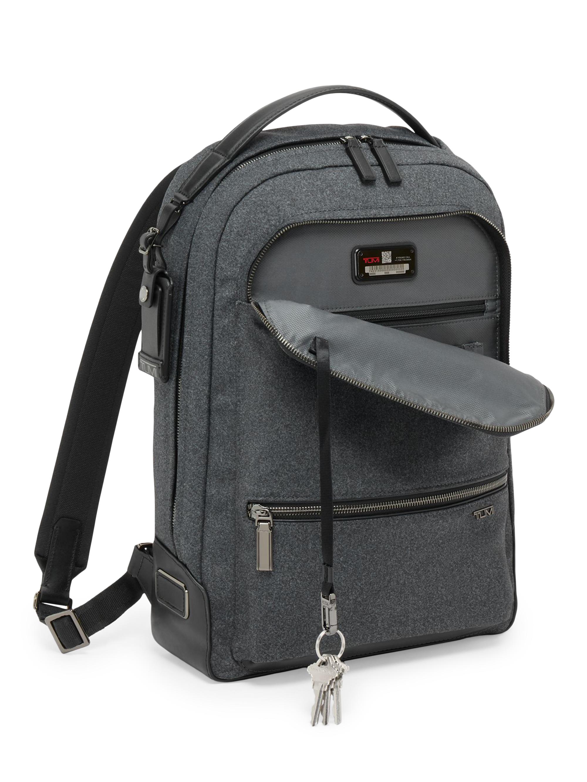 TUMI Harrison Bradner Nylon & Leather Backpack | Saks Fifth Avenue