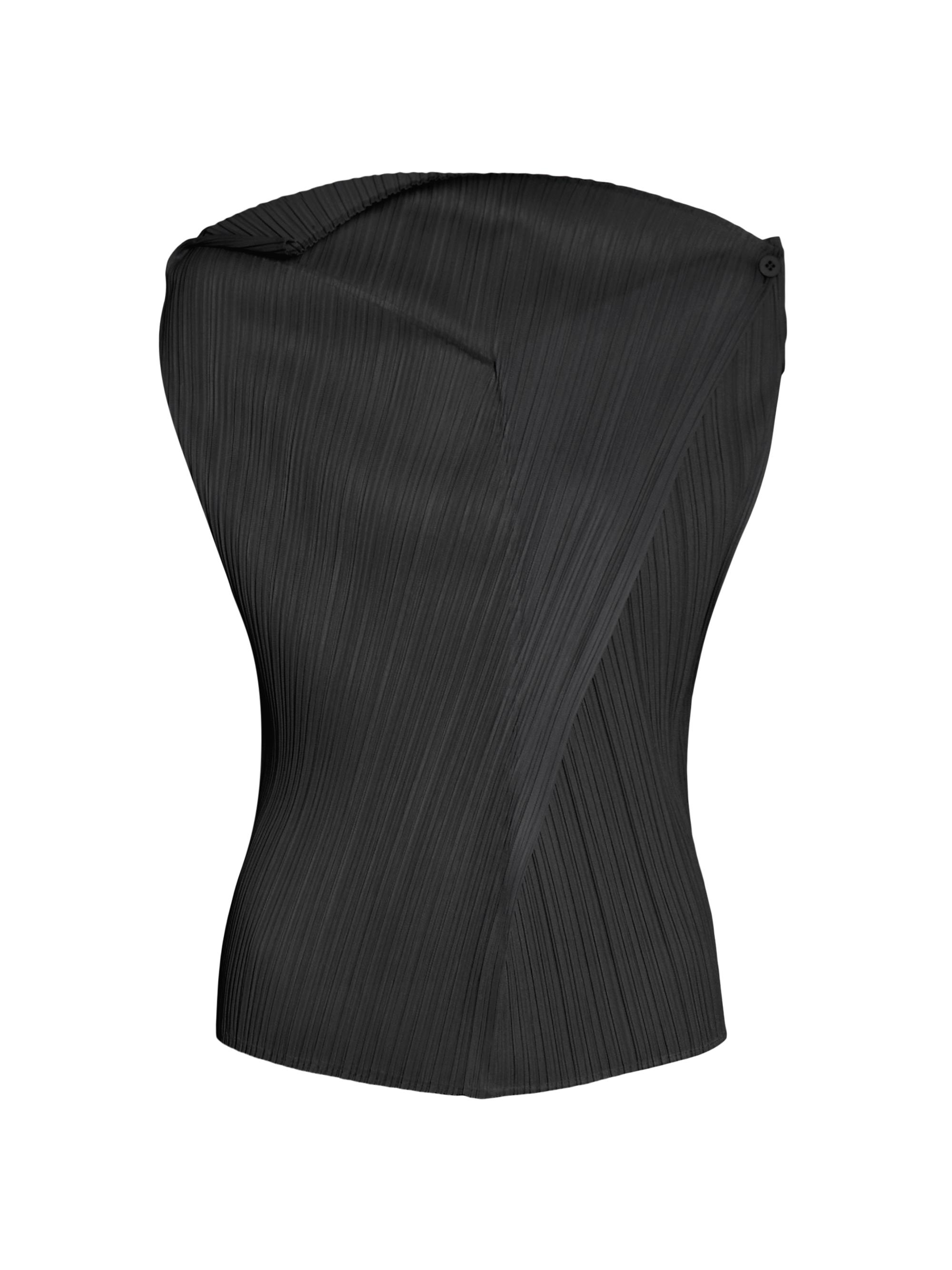 Pleats Please Issey Miyake Women's Interplanetary Monthly Colors: July Top - Black