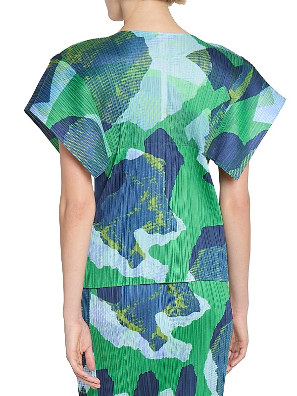 Shop Pleats Please Issey Miyake Interplanetary Meteorite Top Shop Pleats Please Issey Miyake Interplanetary Meteorite Top