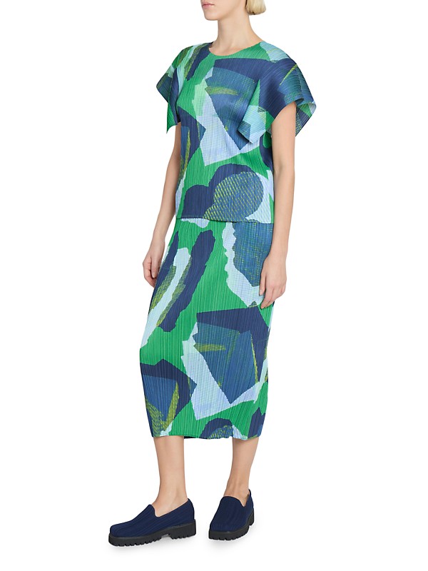 Shop Pleats Please Issey Miyake Interplanetary Meteorite Top Shop Pleats Please Issey Miyake Interplanetary Meteorite Top