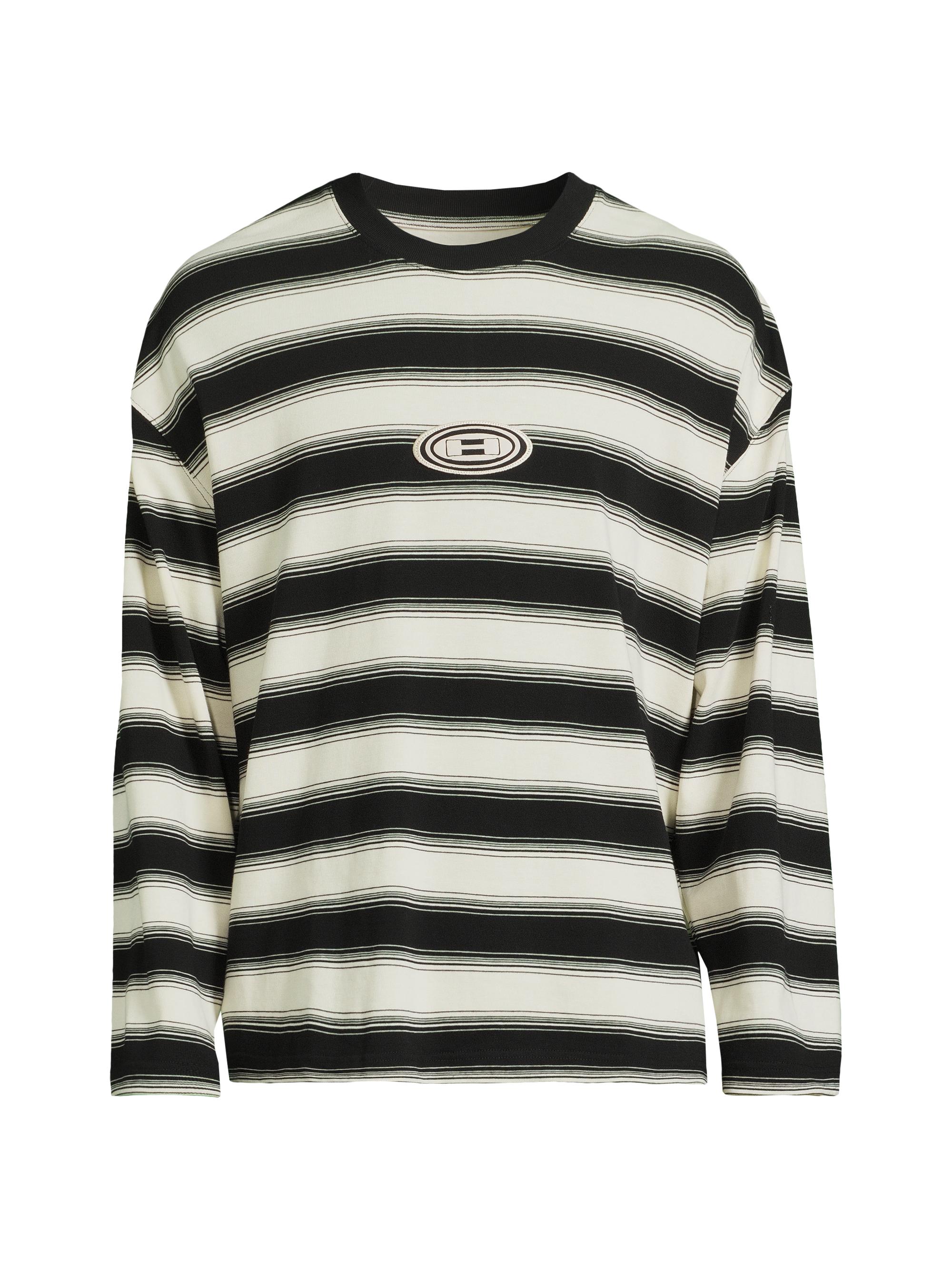 Honor The Gift Men's Sounds Of The Inner City 1988 Striped Cotton T-Shirt - Black