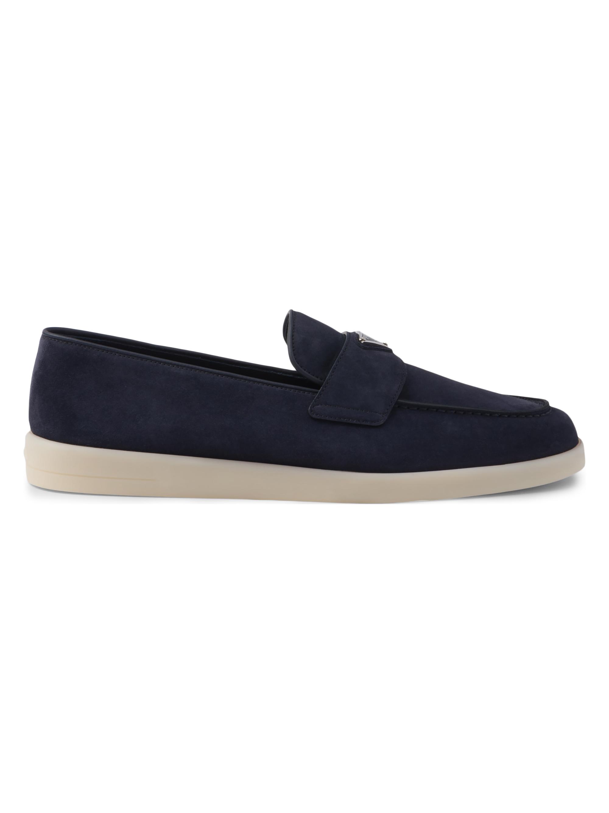 Prada Men's Suede Loafers - Blue