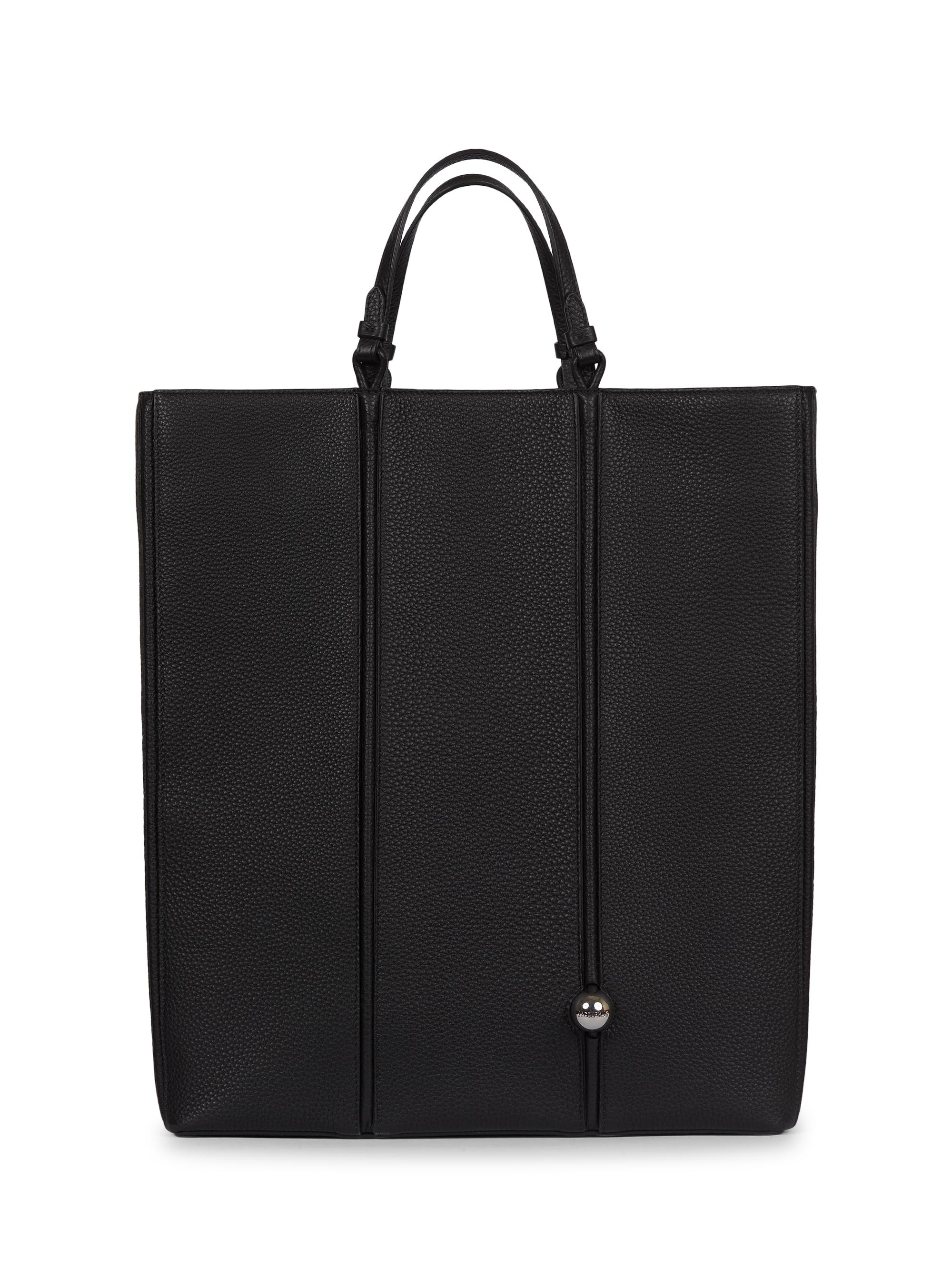 Jacquemus Men's Le Cabas Marino Leather Tote Bag - Black