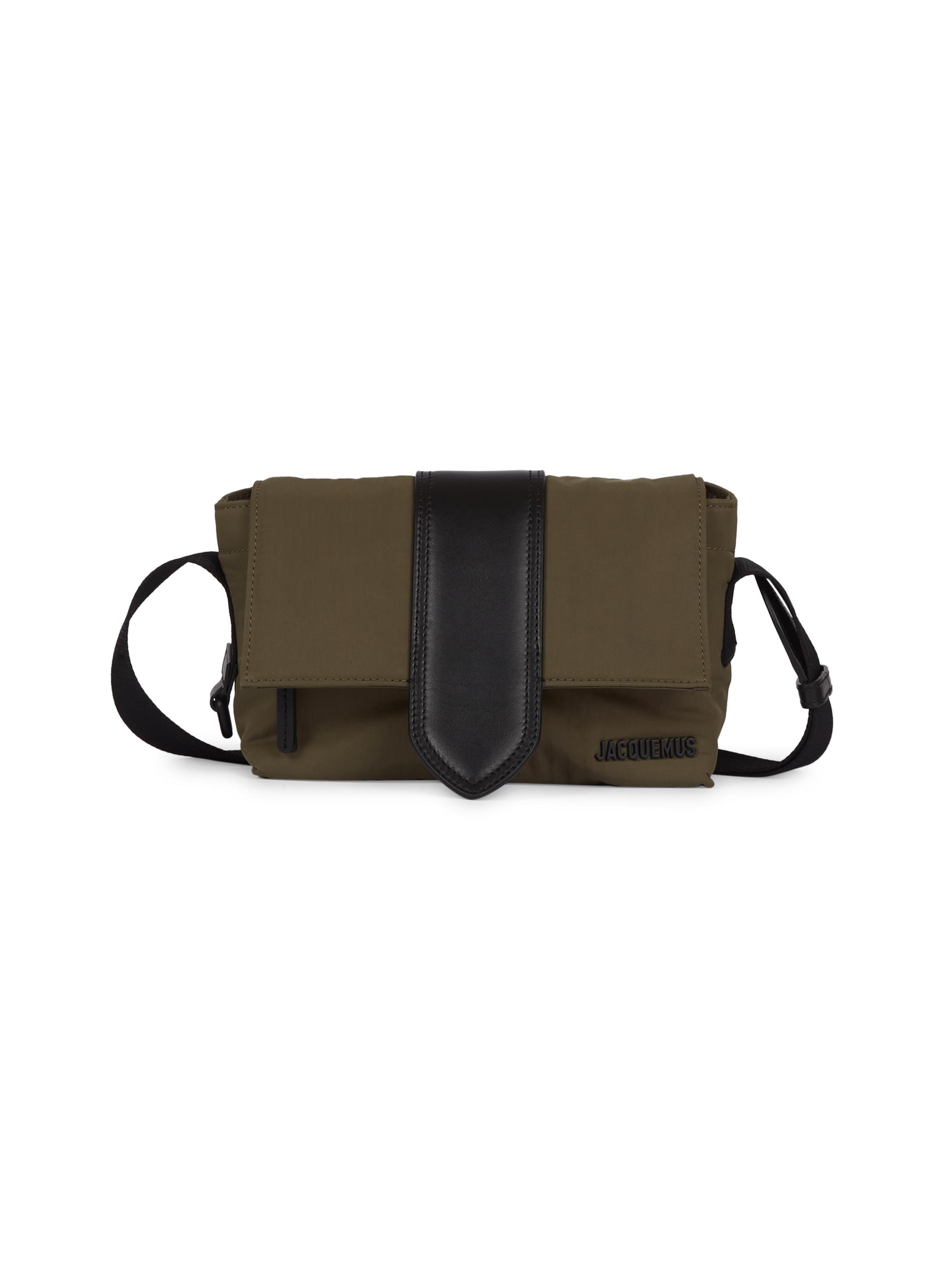 Jacquemus Men's Le Petit Messenger Bambin Bag - Khaki
