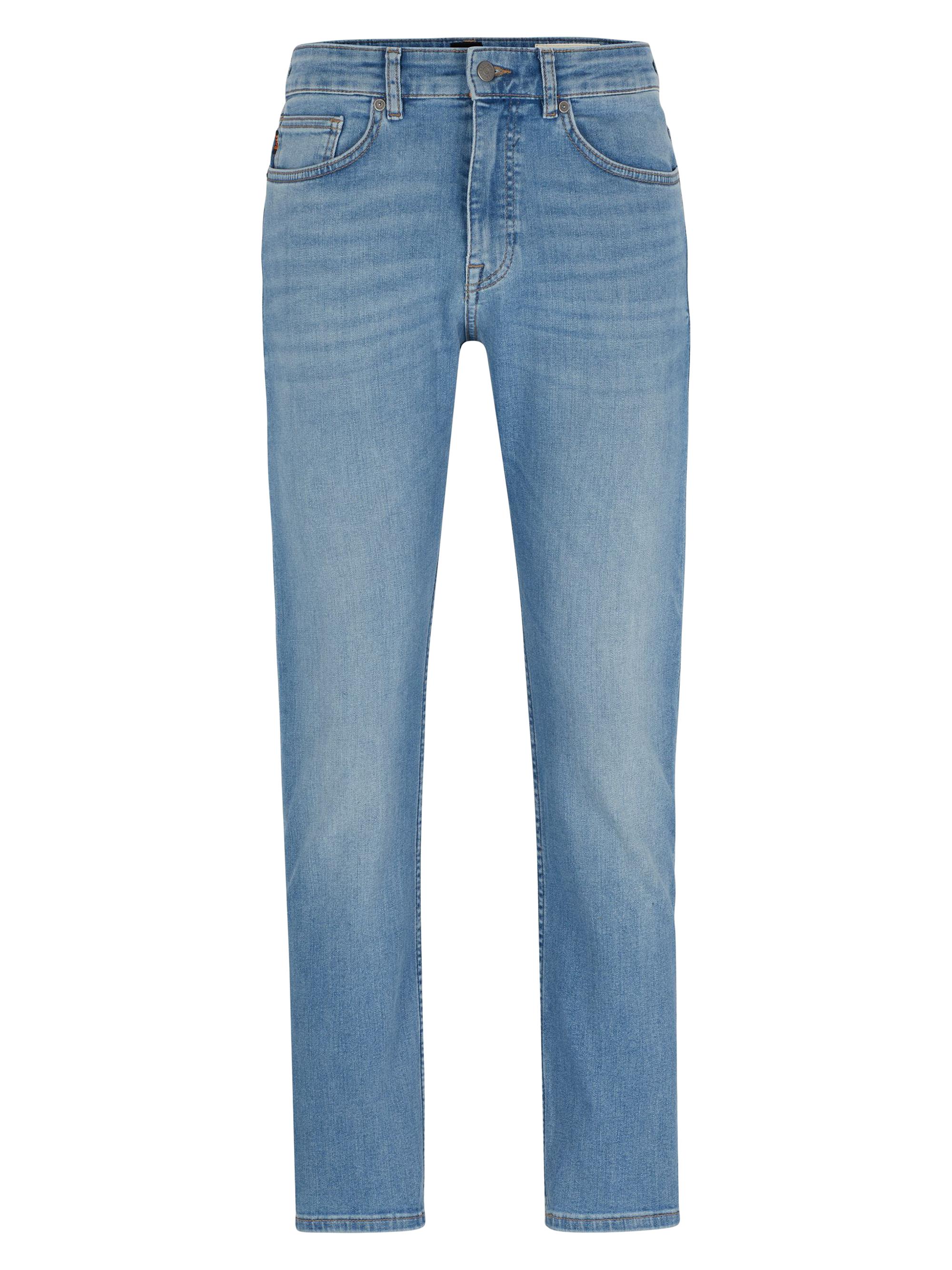 BOSS Men's Slim-Fit Jeans in Super-Stretch Denim - Blue