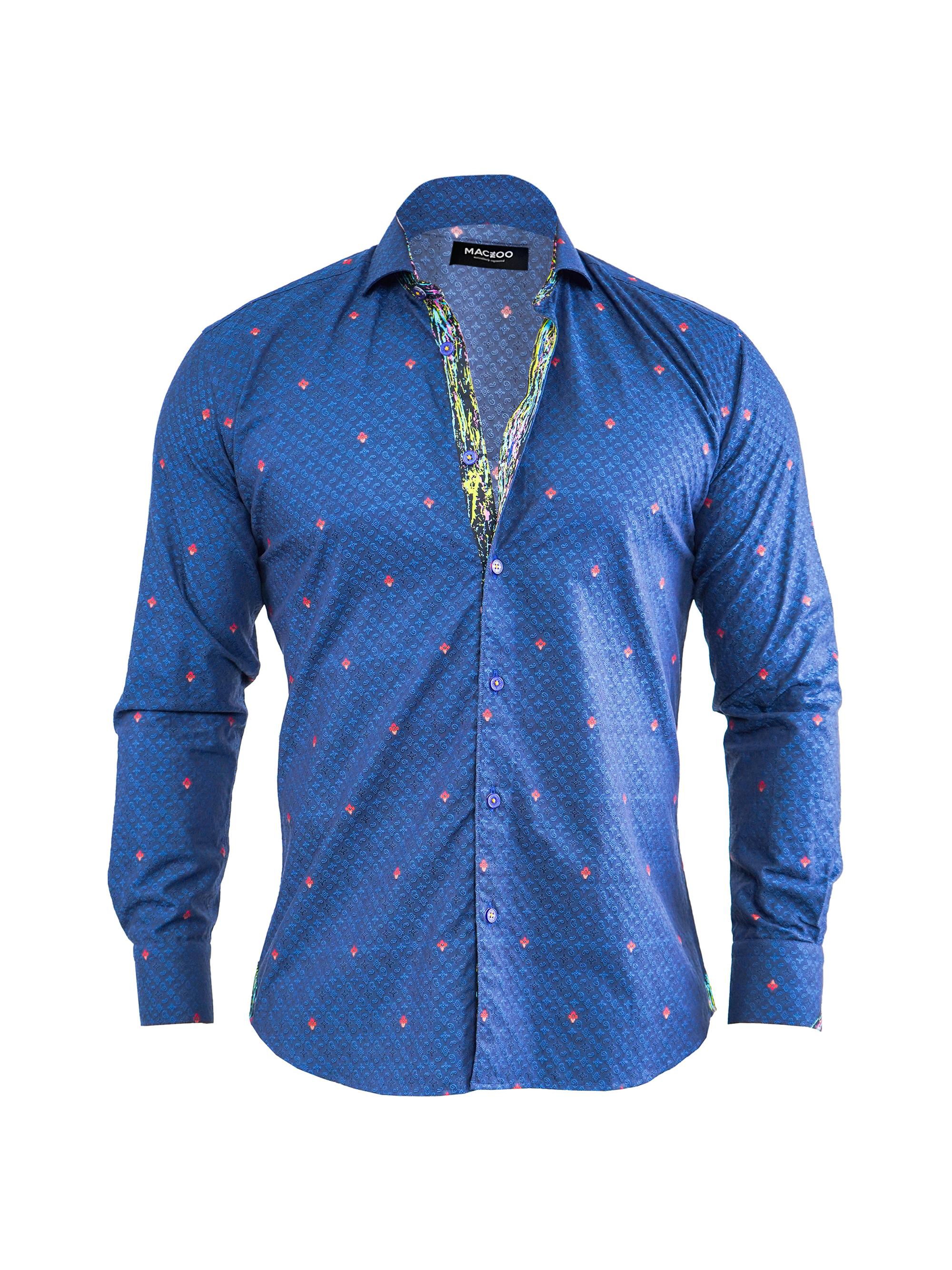 Maceoo Men's Einstein Symbols 12 Shirt - Blue