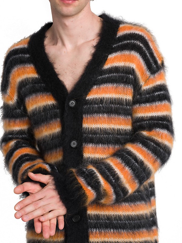 Shop Marni Fuzzy Wuzzy Stripe Cardigan | Saks Fifth Avenue Shop Marni Fuzzy Wuzzy Stripe Cardigan | Saks Fifth Avenue