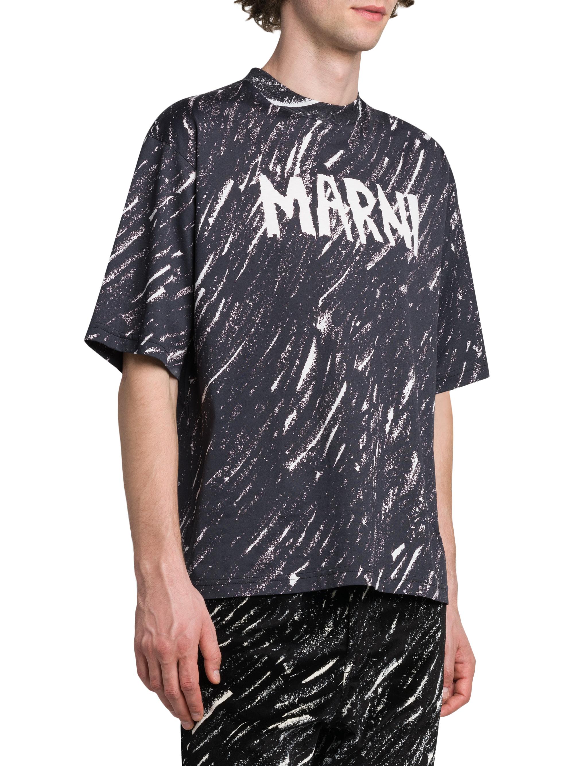 Marni Scribble Logo Cotton T-Shirt | Saks Fifth Avenue