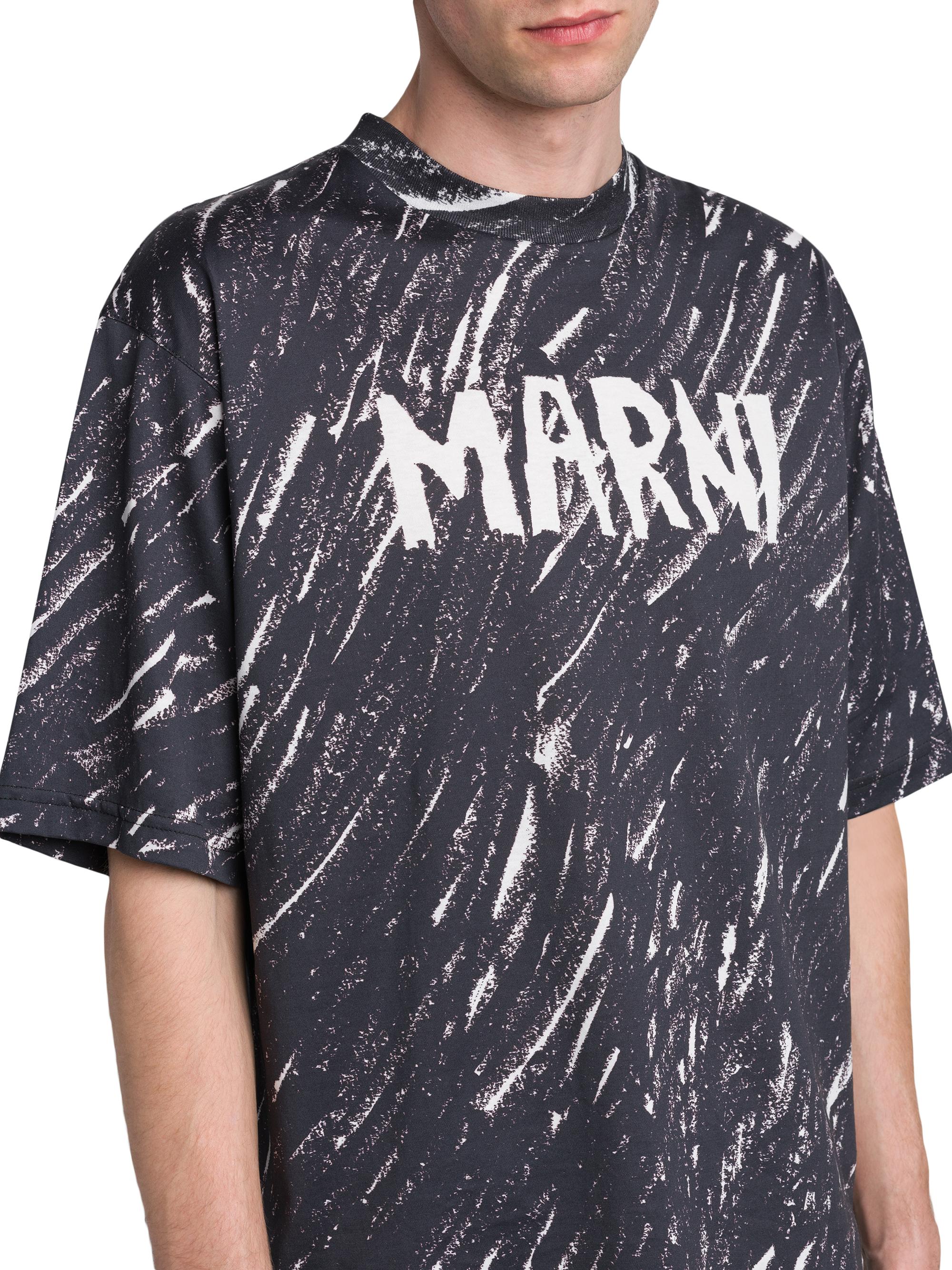 Marni Scribble Logo Cotton T-Shirt | Saks Fifth Avenue
