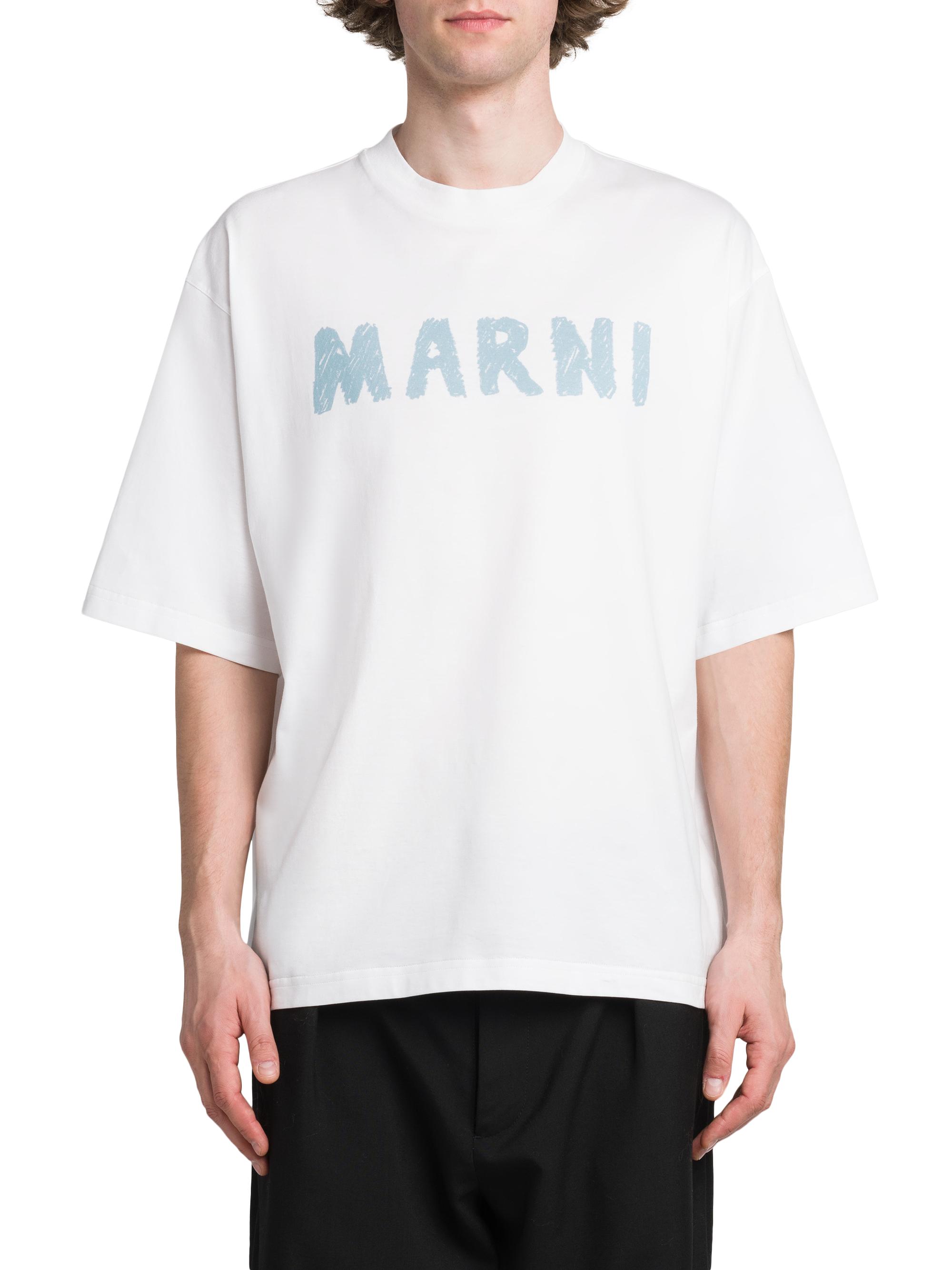 MARNI マルニ ハンドステッチ ボックスロゴ Tシャツ MARNI BOX LOGO T-SHIRT /ハンドステッチ ロゴ Tシャツ