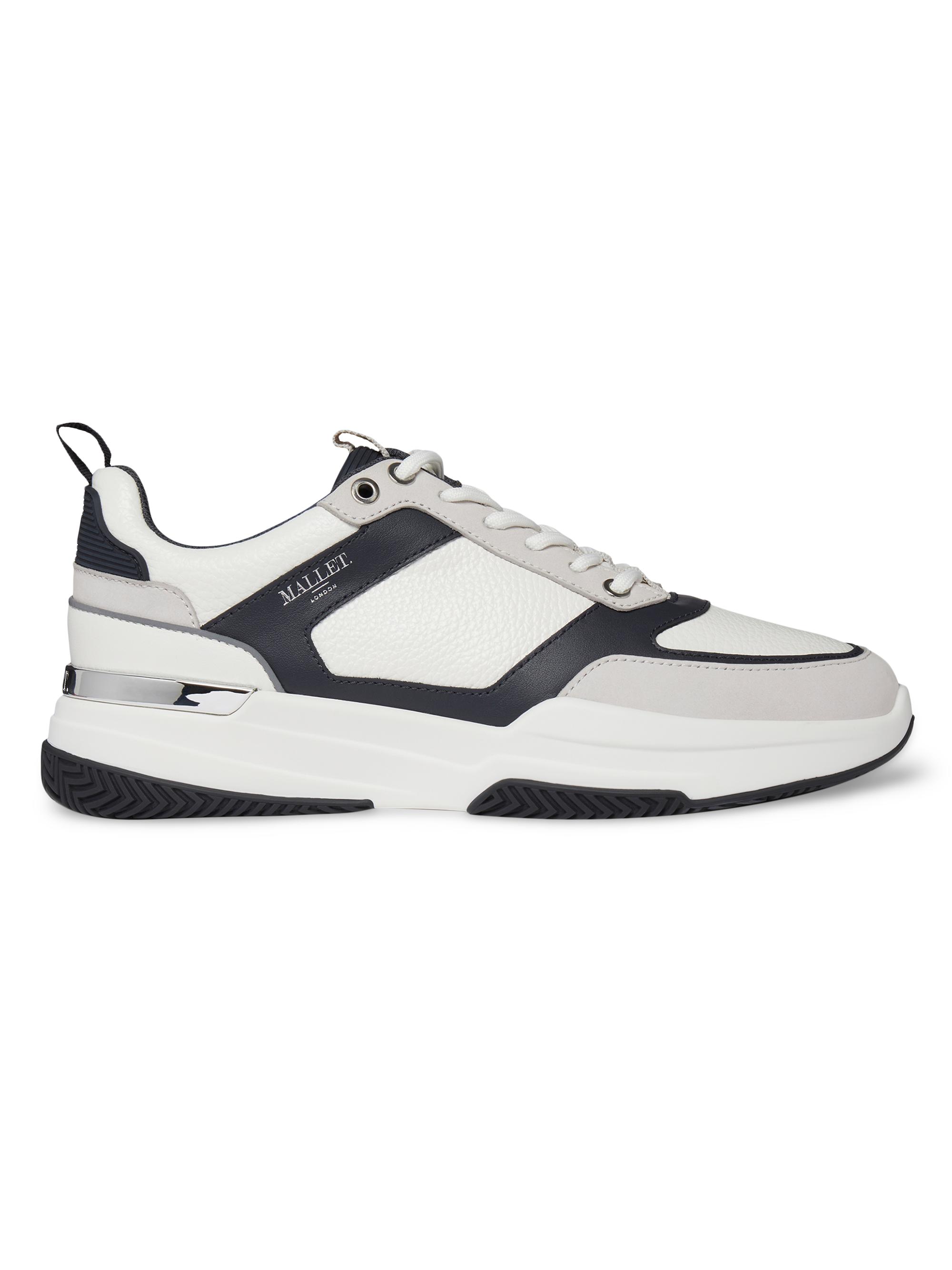 Mallet Men's Radnor Leather Sneakers - White Navy