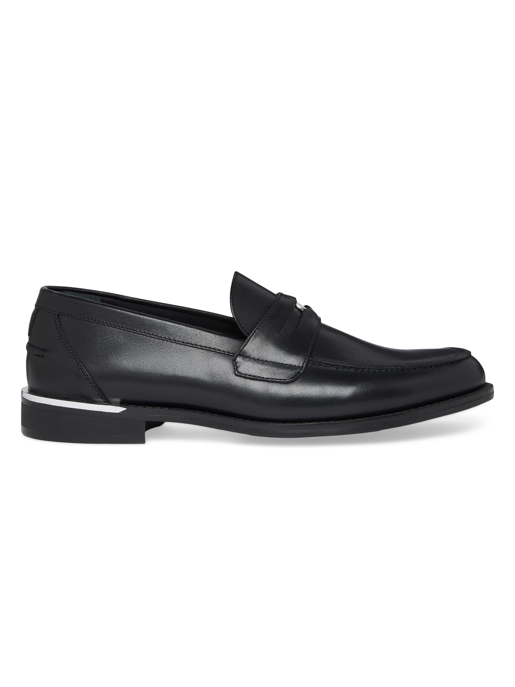 Mallet Men's Rockwell Leather Penny Loafers - Black