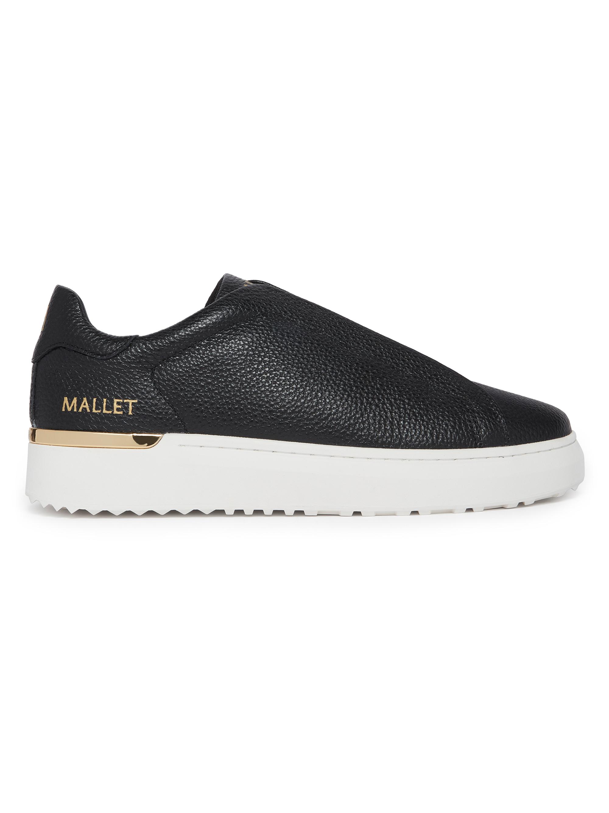 Mallet Men's Leather Low-Top Sneakers - Black