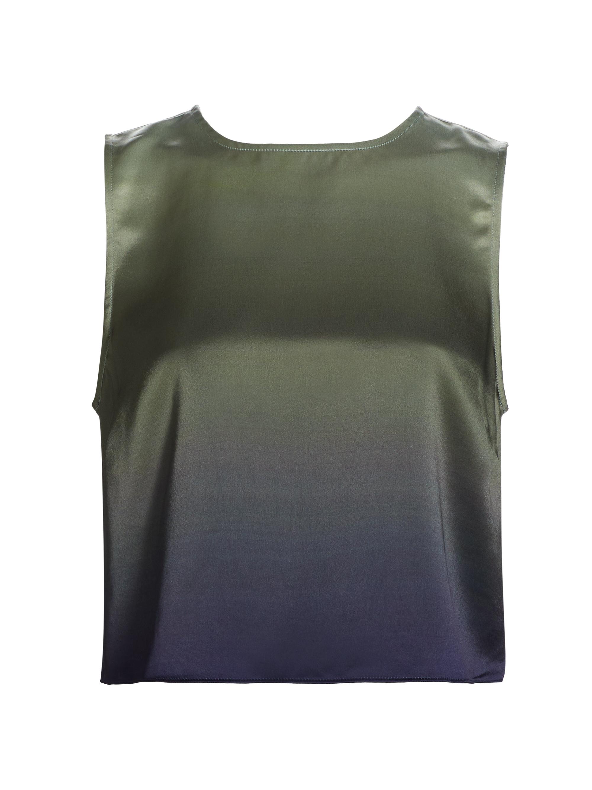 Cami NYC Women's Romilly Ombré Satin Shell Tank - Caspian Ombre