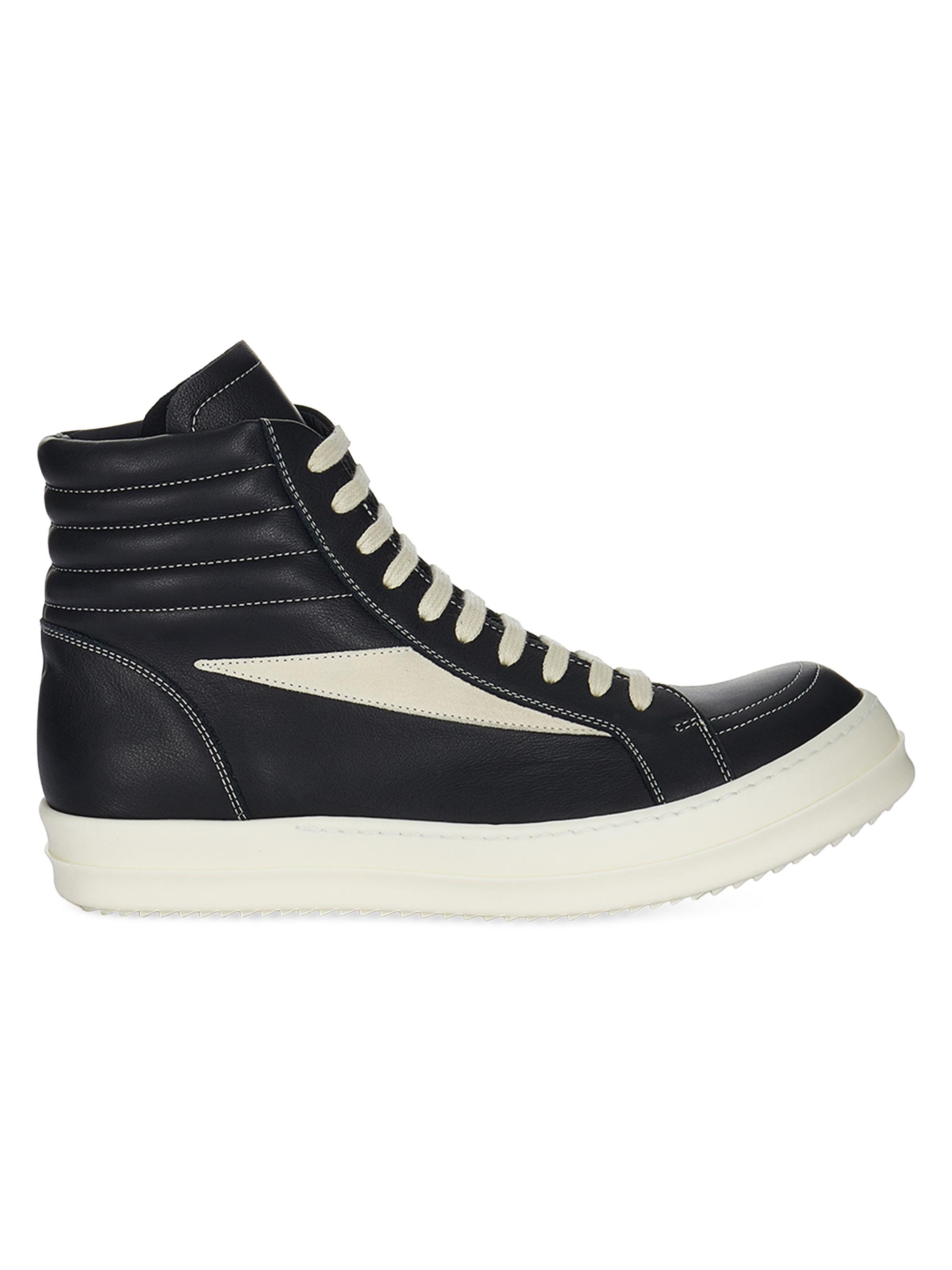 Rick Owens Men's Porterville High Vintage Sneakers - Black Milk
