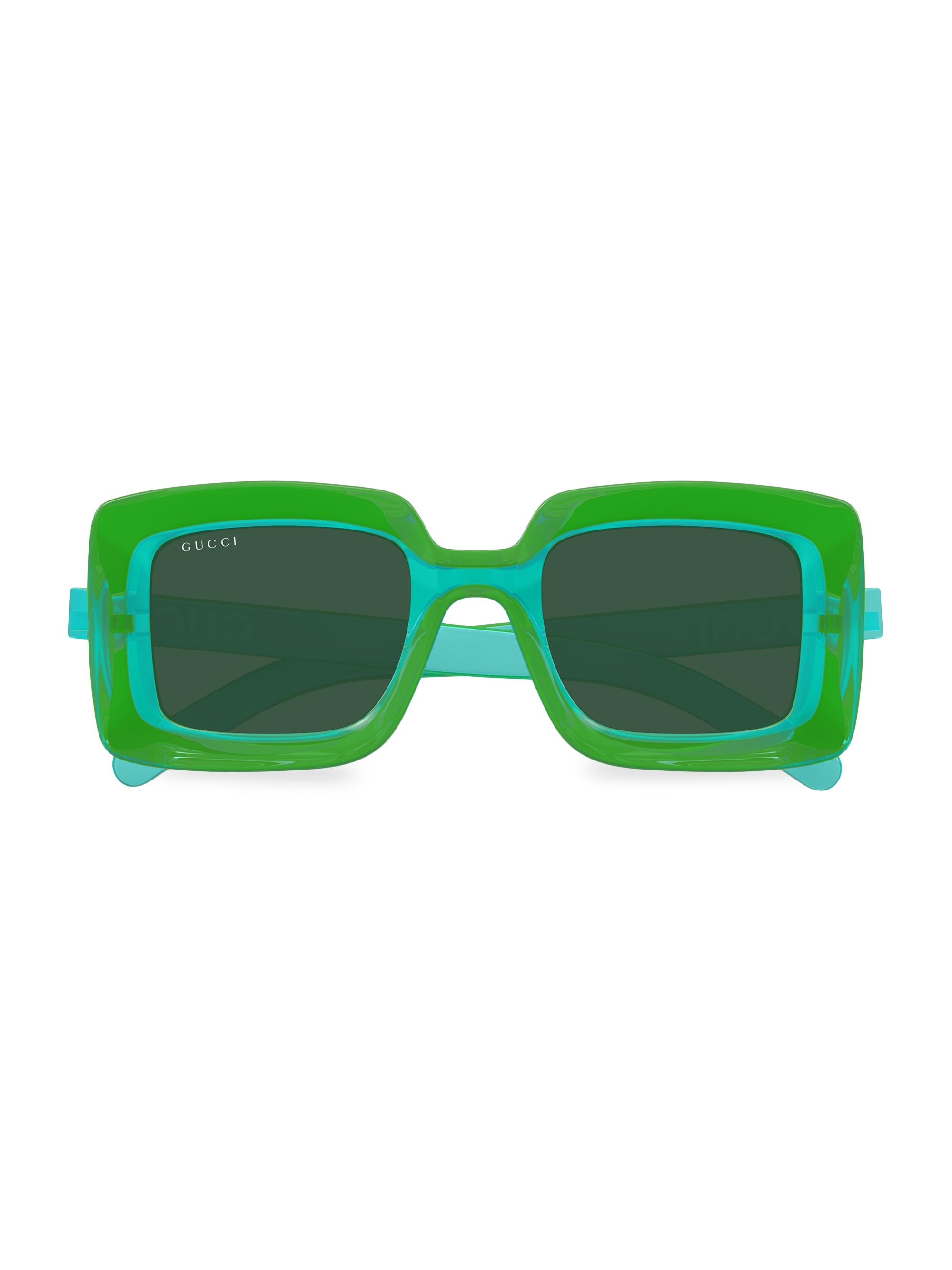 Gucci Sunset Boulevard 51MM Squared Sunglasses | Saks Fifth Avenue