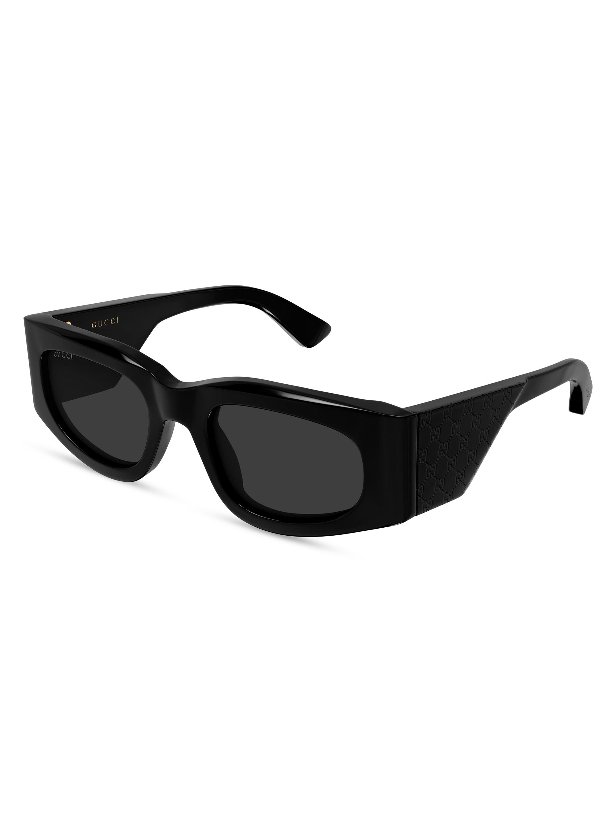 GUCCI ブラック スポーツブラ XS Gucci La Piscine 54MM Squared Injection Sunglasses | Saks Fifth Avenue