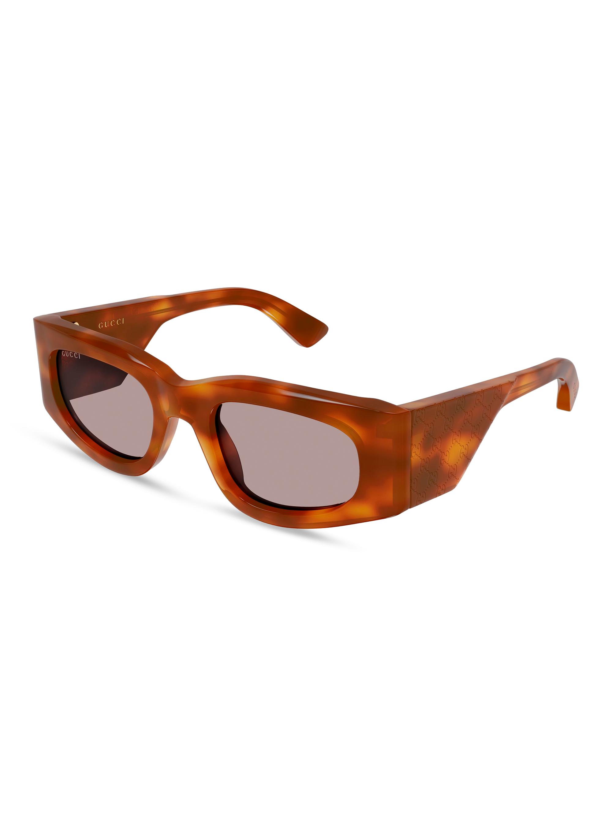Gucci Women's Oblique 51MM Squared Sunglasses - Brown
