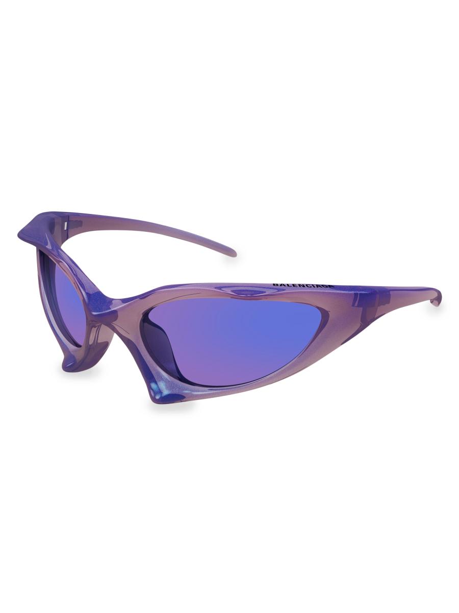 Balenciaga Women's Runner 67mm Geometric Sunglasses In White