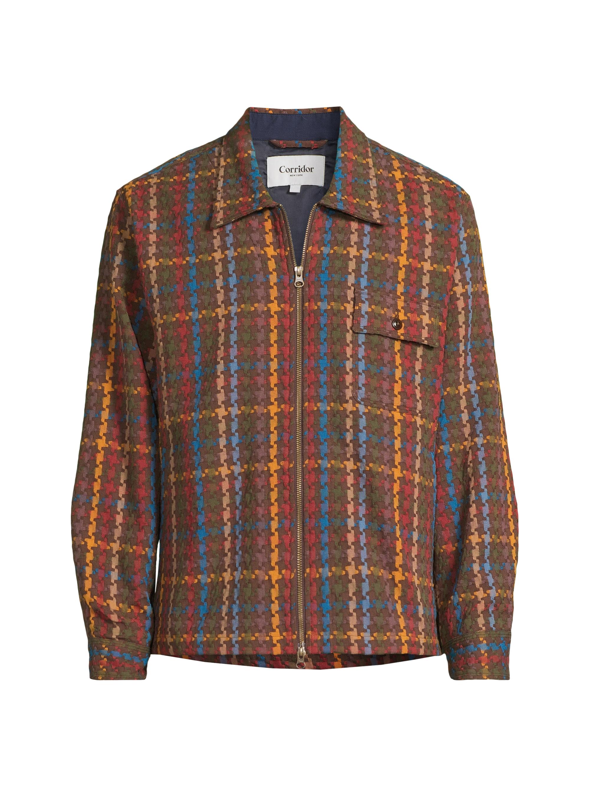 ジャケット・アウター PHENOMENON HOUNDSTOOTH STAND COLLAR JKT PHENOMENON HOUNDSTOOTH STAND COLLAR JKT Shop Corridor O