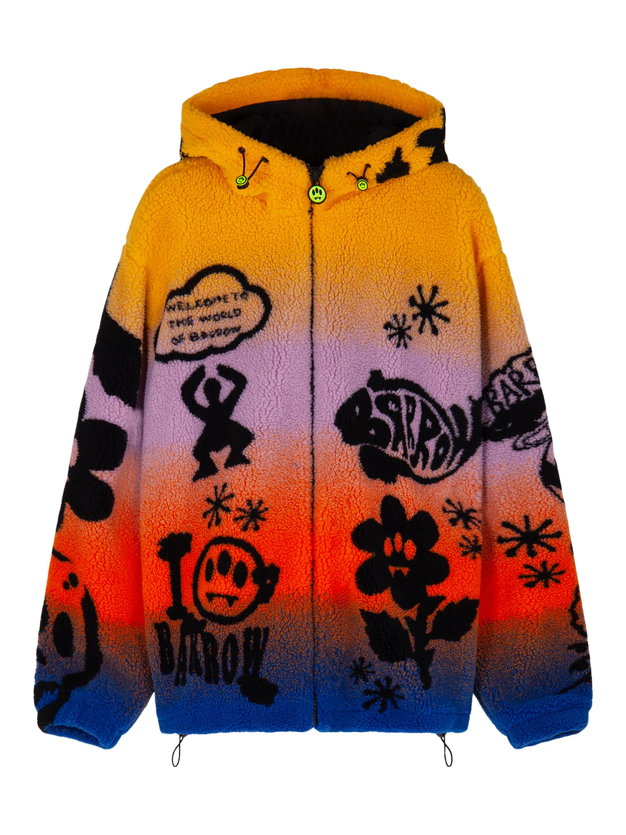 Barrow Men's Trippy Teddy Graffiti Coat